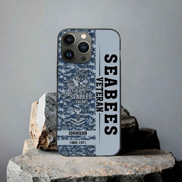 Premium Custom US Seabees Phone Case VPVC507209, Gifts For Seabees Veteran, Best Gifts On Father's Day, Armed Forces Day, Independence Day, Veterans Day.