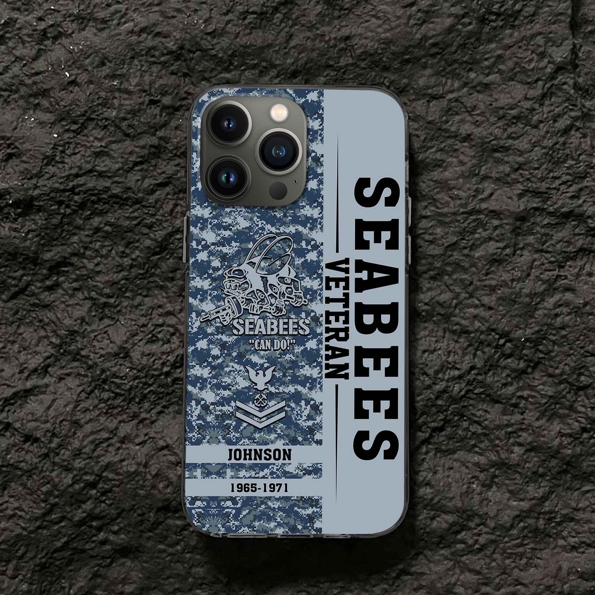 Premium Custom US Seabees Phone Case VPVC507209, Gifts For Seabees Veteran, Best Gifts On Father's Day, Armed Forces Day, Independence Day, Veterans Day.