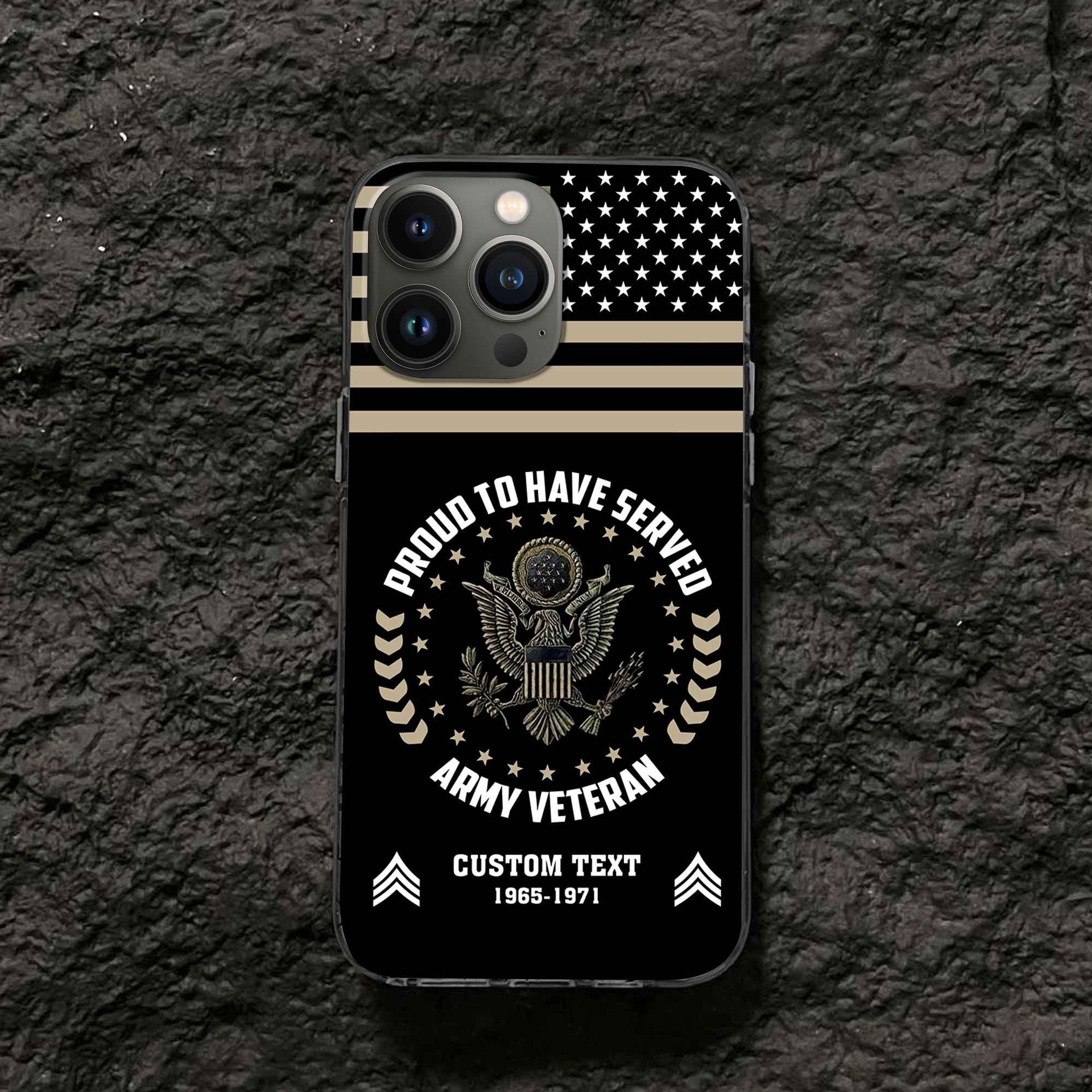 Premium Custom US Army Phone Case VPVC507401, Gifts For Army Veteran, Best Gifts On Father's Day, Armed Forces Day, Independence Day, Veterans Day.