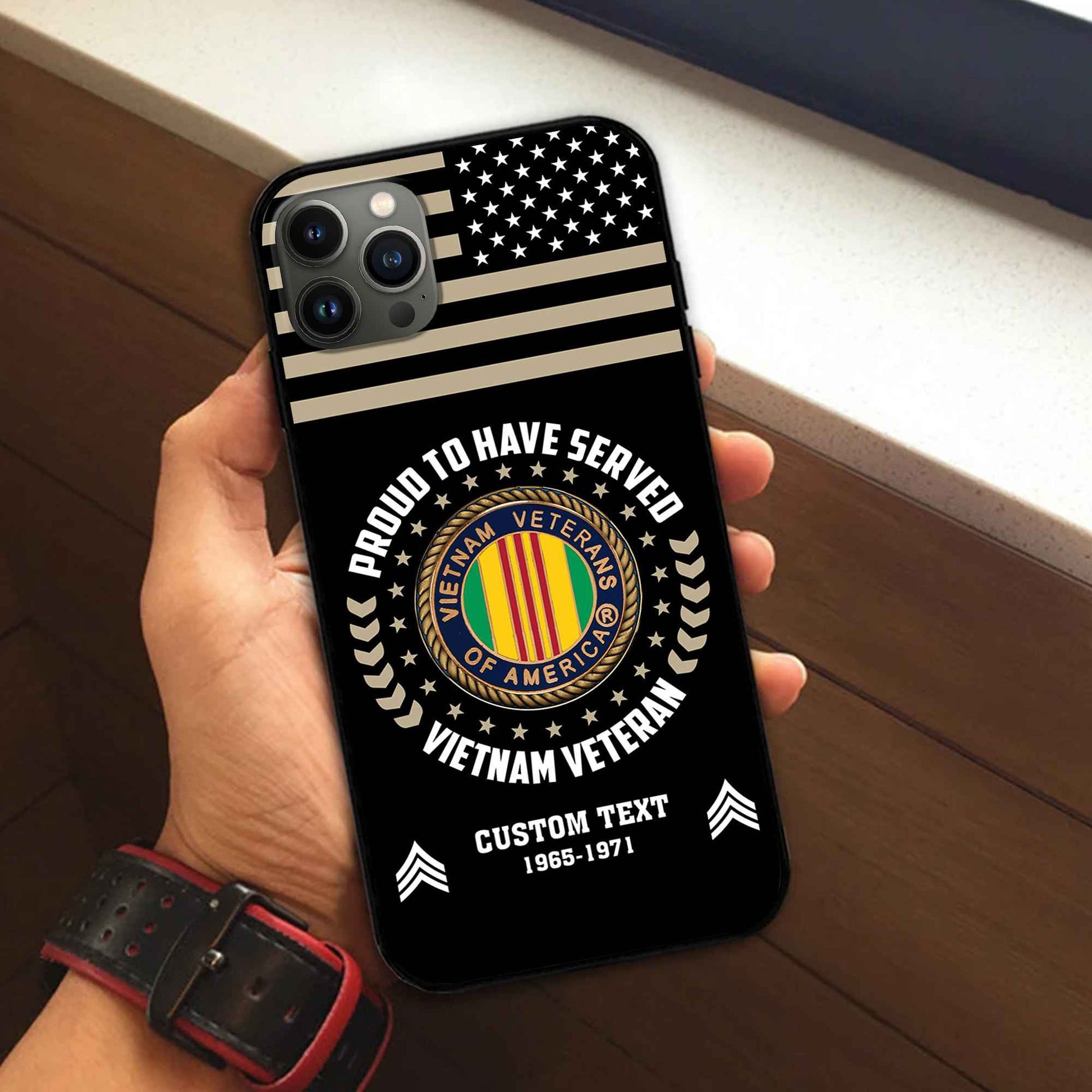Premium Custom Vietnam Veteran Phone Case VPVC507406, Gifts For Vietnam Veteran, Best Gifts On Father's Day, Armed Forces Day, Independence Day, Veterans Day.