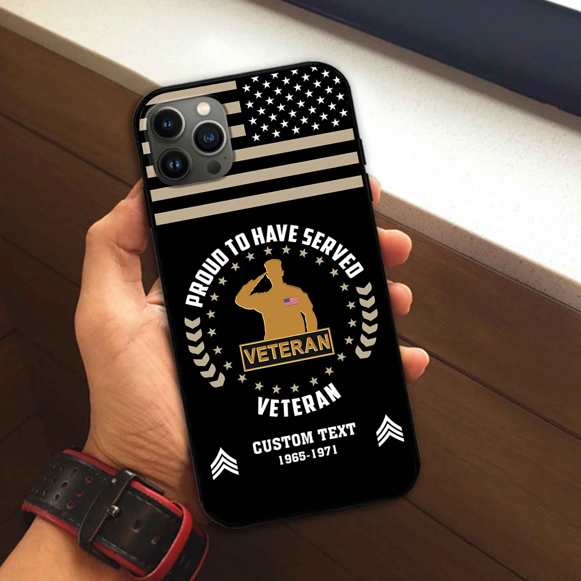Premium Custom US Veteran Phone Case VPVC507407, Gifts For US Veteran, Best Gifts On Father's Day, Armed Forces Day, Independence Day, Veterans Day.