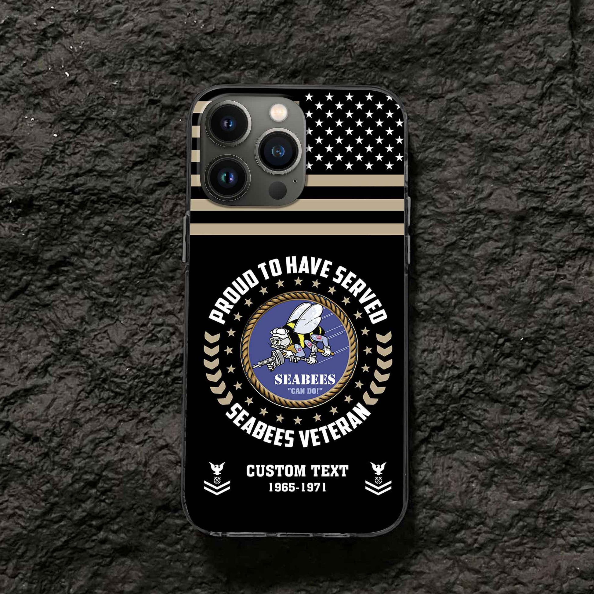 Premium Custom US Seabees Phone Case VPVC507409, Gifts For Seabees Veteran, Best Gifts On Father's Day, Armed Forces Day, Independence Day, Veterans Day.