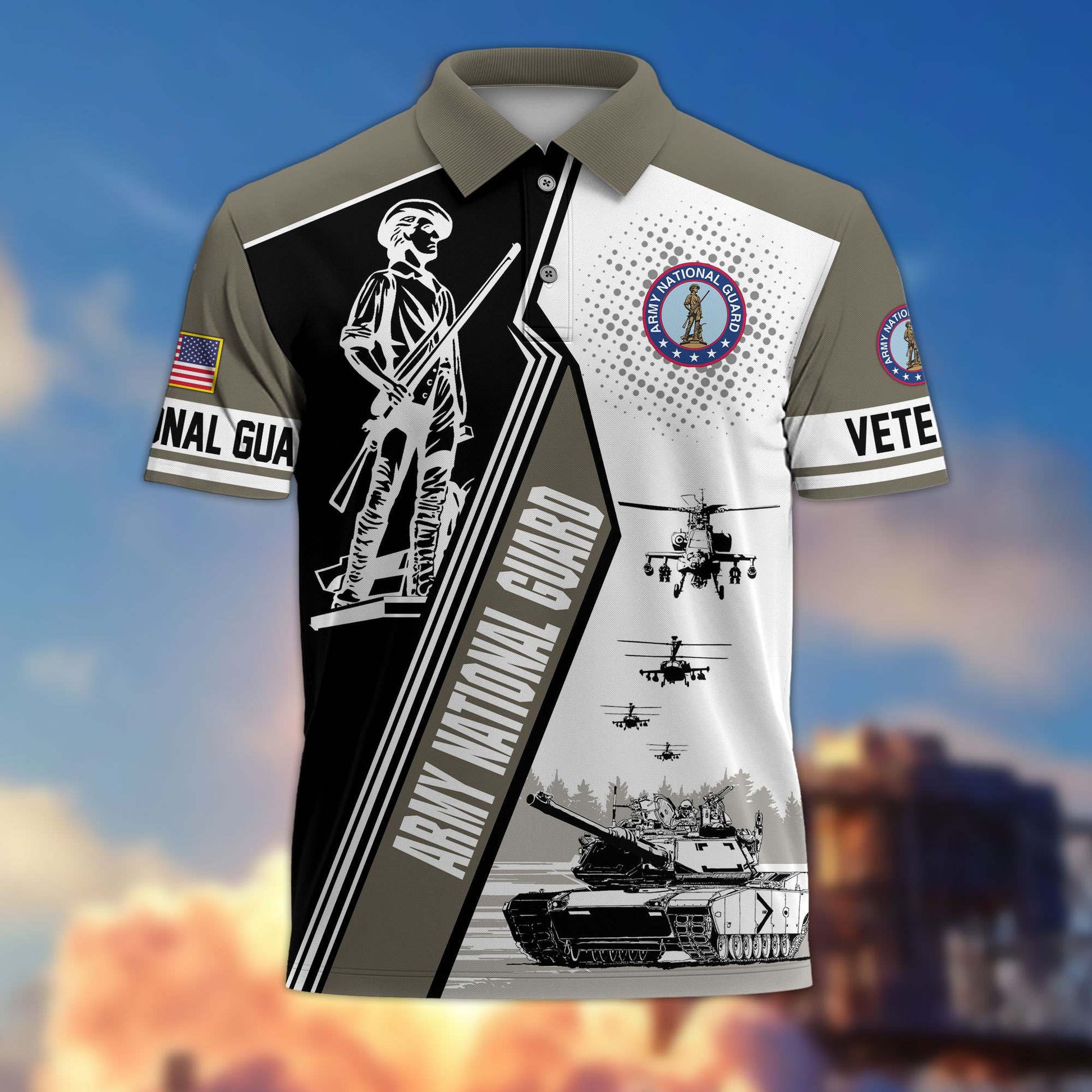 Premium US Veterans Polo Shirt BPHN250311, Gifts For US Veterans, Gifts On Father's Day, Armed Forces Day, Independence Day, Veterans Day.