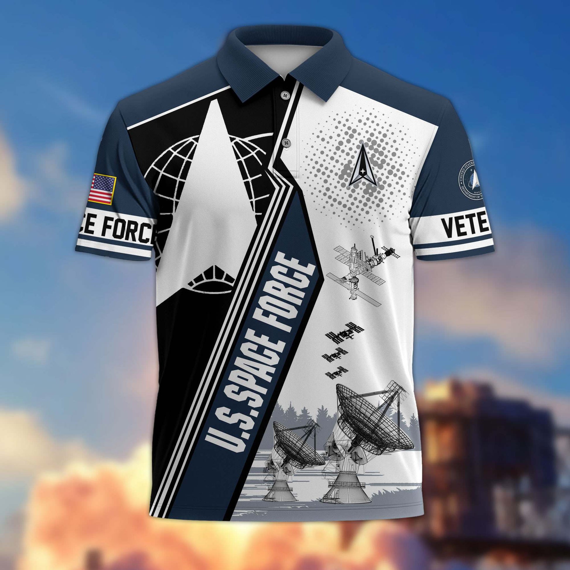 Premium US Veterans Polo Shirt BPHN250311, Gifts For US Veterans, Gifts On Father's Day, Armed Forces Day, Independence Day, Veterans Day.