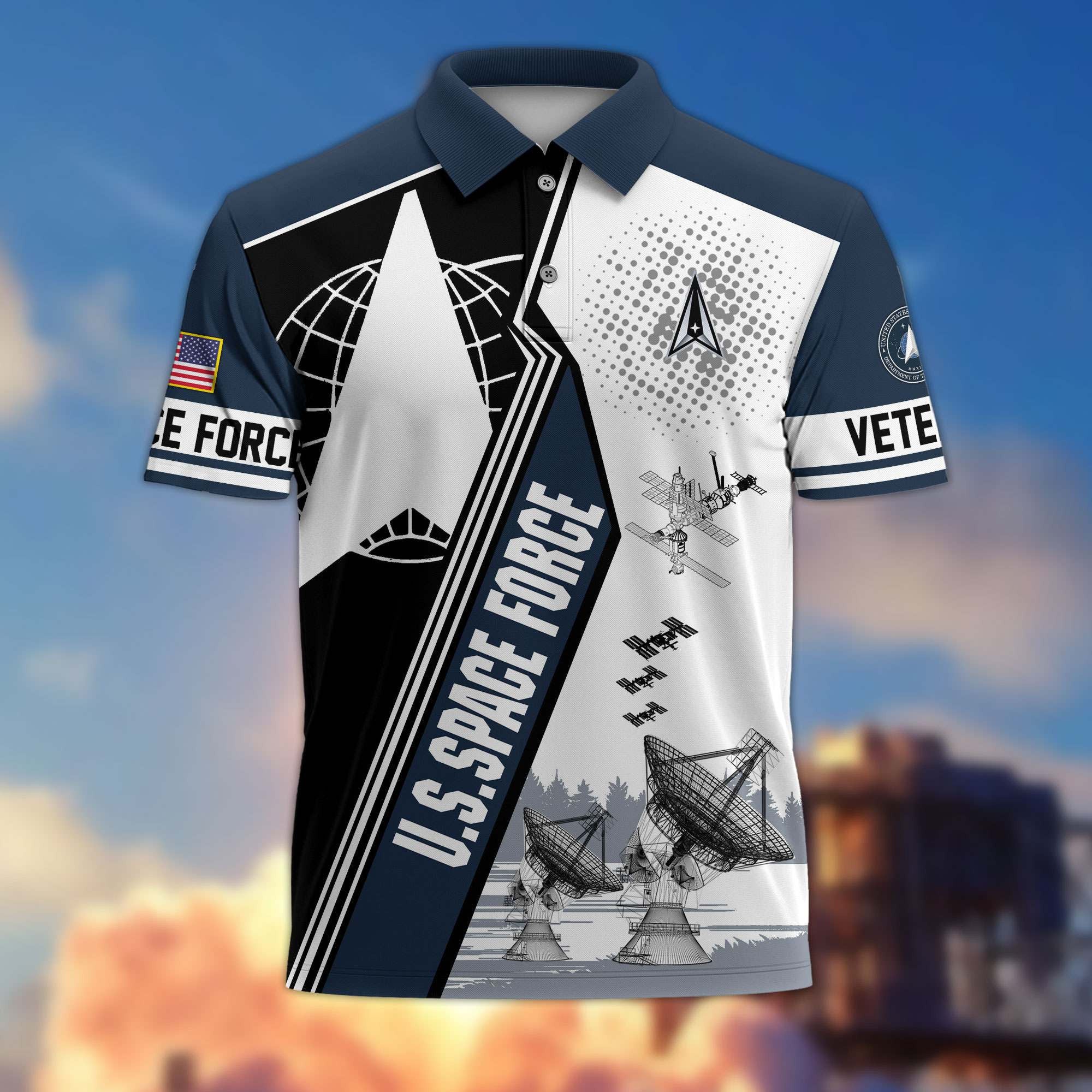 Premium US Veterans Polo Shirt BPHN250311, Gifts For US Veterans, Gifts On Father's Day, Armed Forces Day, Independence Day, Veterans Day.