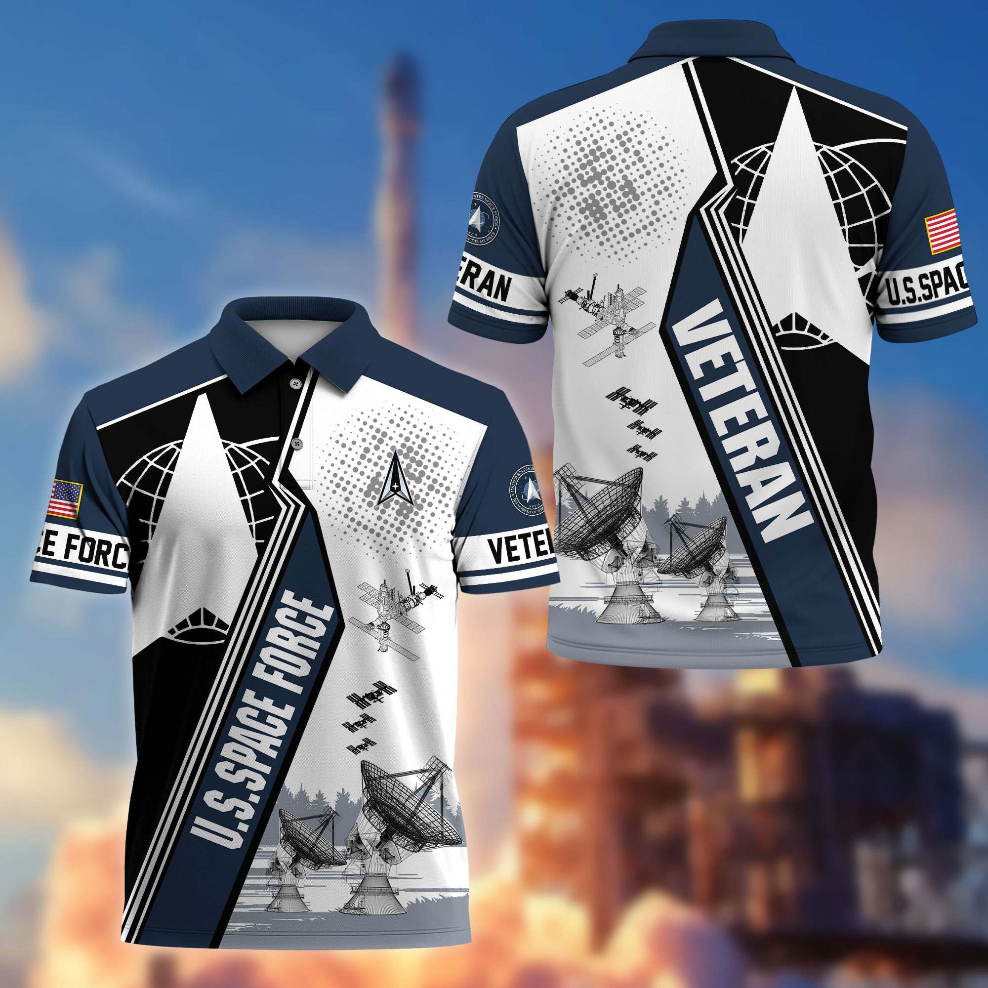 Premium US Veterans Polo Shirt BPHN250311, Gifts For US Veterans, Gifts On Father's Day, Armed Forces Day, Independence Day, Veterans Day.