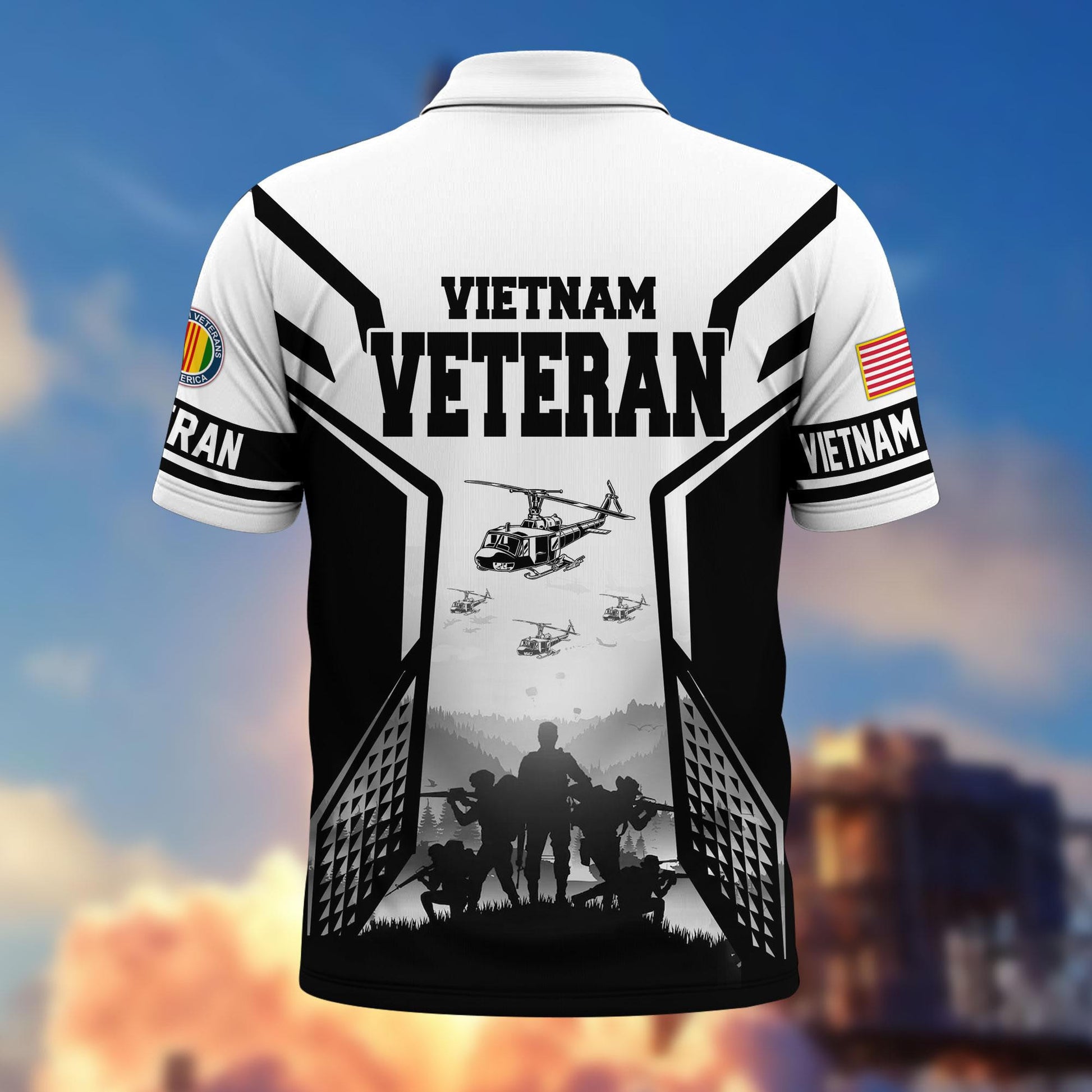 Premium US Veterans Polo Shirt BPHN240311, Gifts For US Veterans, Gifts On Father's Day, Armed Forces Day, Independence Day, Veterans Day.