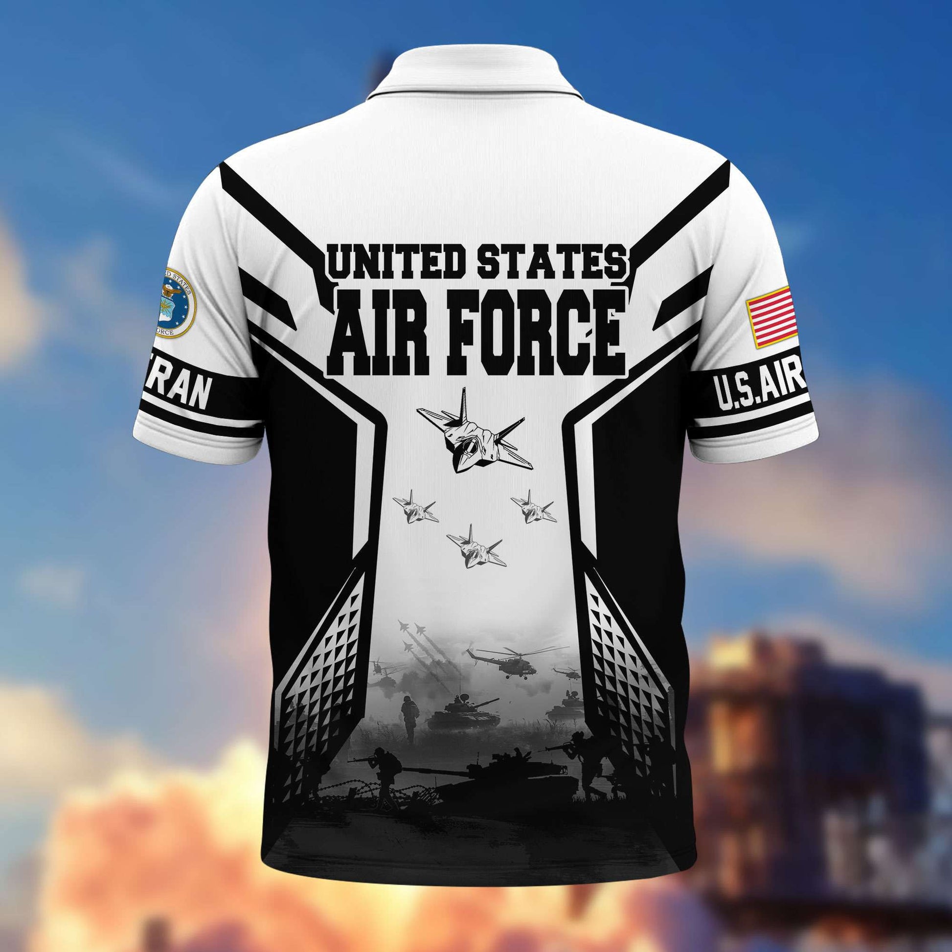 Premium US Veterans Polo Shirt BPHN240311, Gifts For US Veterans, Gifts On Father's Day, Armed Forces Day, Independence Day, Veterans Day.