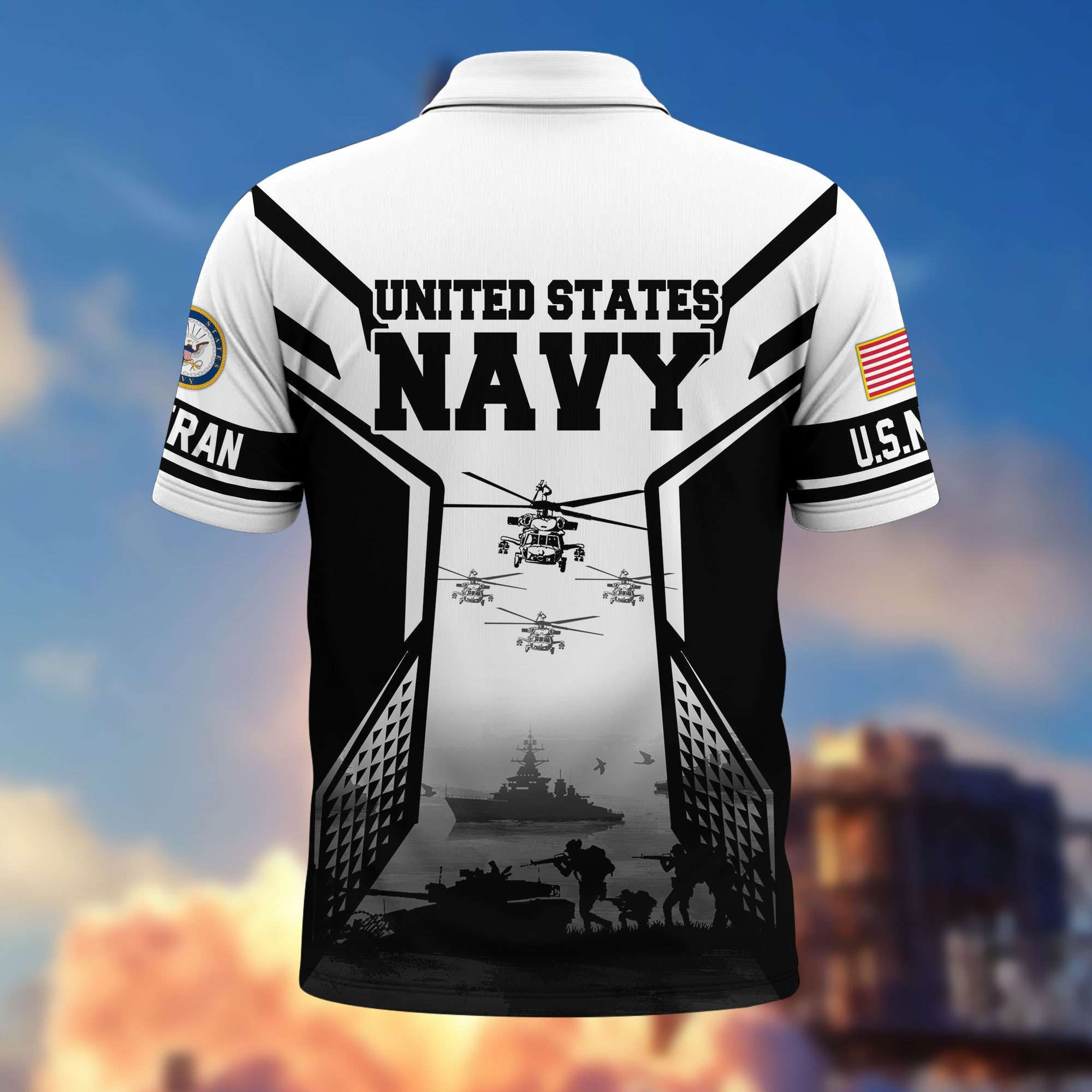 Premium US Veterans Polo Shirt BPHN240311, Gifts For US Veterans, Gifts On Father's Day, Armed Forces Day, Independence Day, Veterans Day.