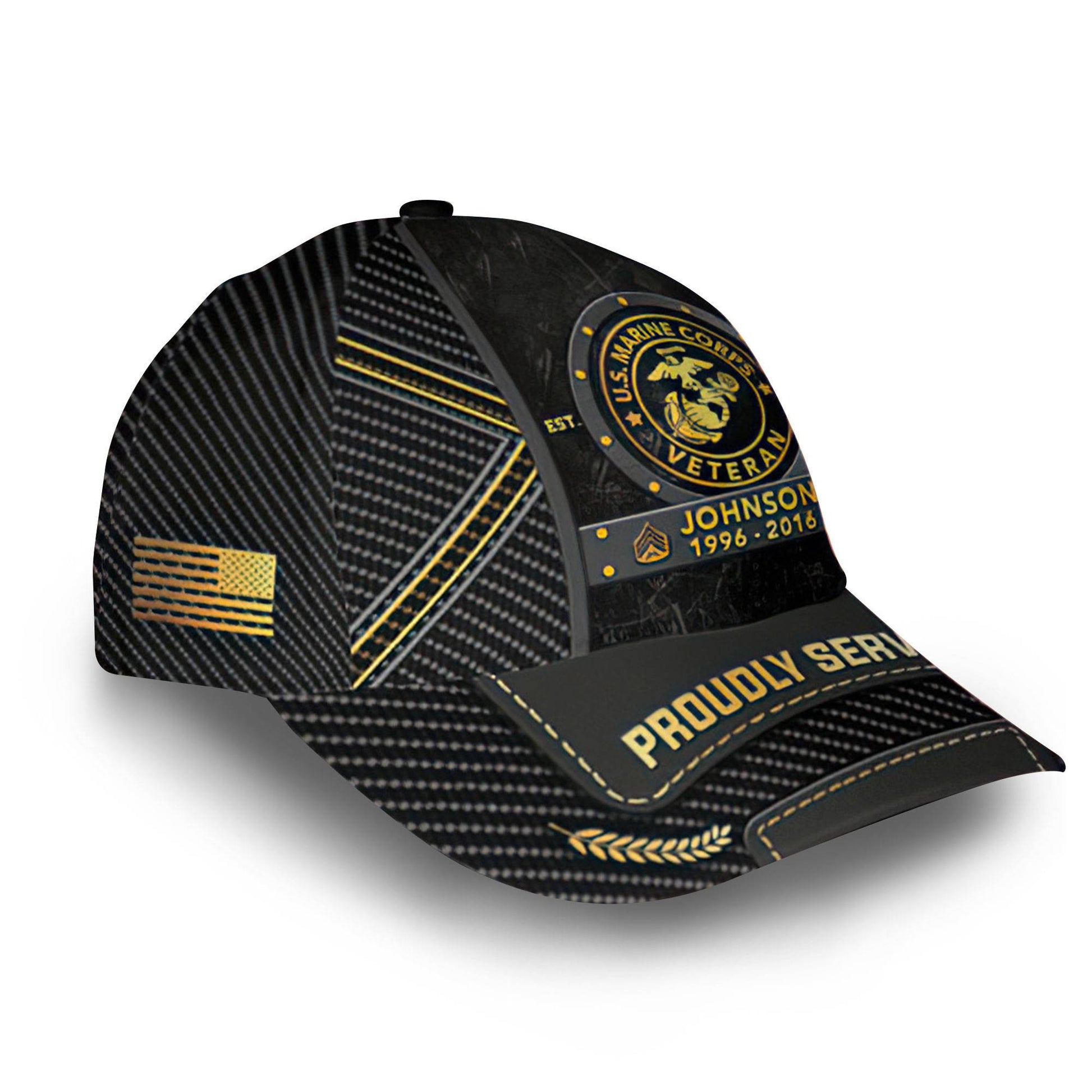 Premium Custom USMC Cap VPVC014508, Gifts For Marine Veteran, Best Gifts On Father's Day, Armed Forces Day, Independence Day, Veterans Day.