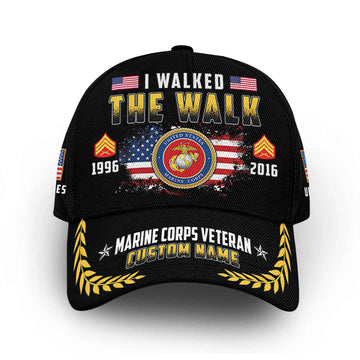 Premium Custom USMC Cap VPVC014608, Gifts For Marine Veteran, Best Gifts On Father's Day, Armed Forces Day, Independence Day, Veterans Day.