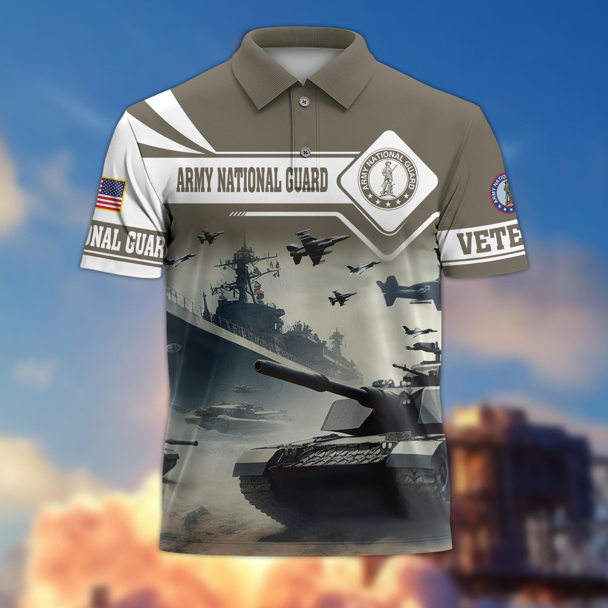 Premium US Veterans Polo Shirt BPVC260301, Gifts For US Veterans, Gifts On Father's Day, Armed Forces Day, Independence Day, Veterans Day.