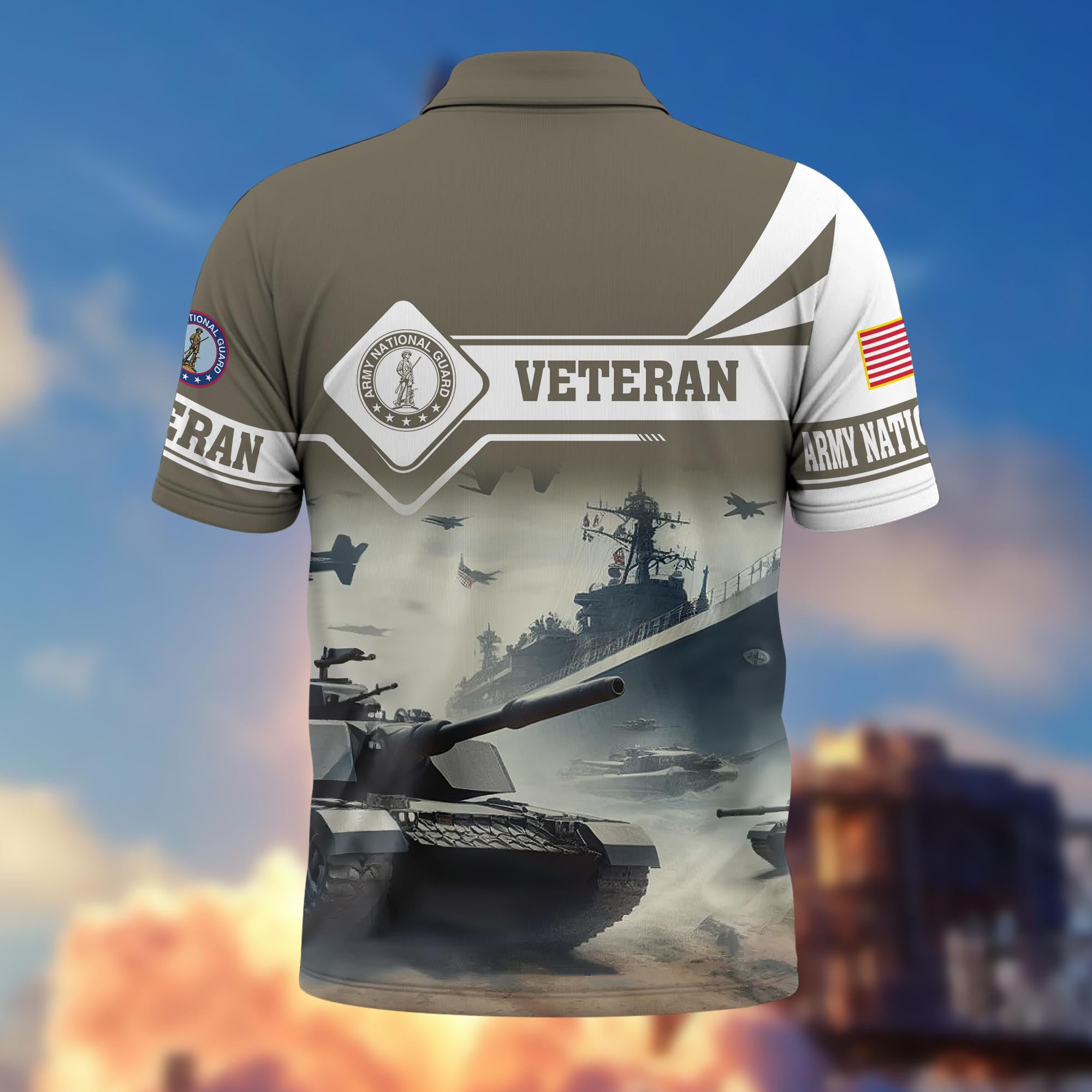 Premium US Veterans Polo Shirt BPVC260301, Gifts For US Veterans, Gifts On Father's Day, Armed Forces Day, Independence Day, Veterans Day.