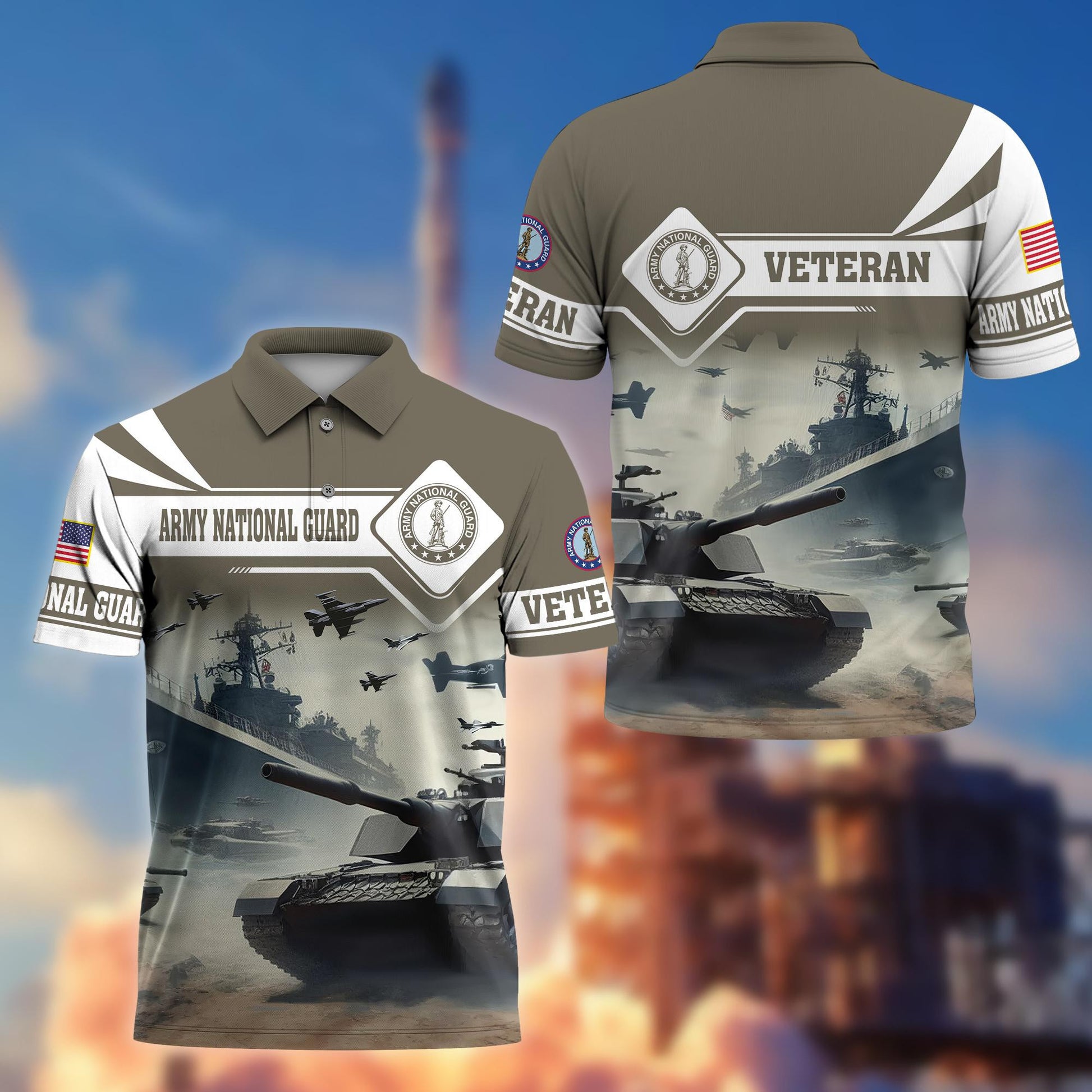 Premium US Veterans Polo Shirt BPVC260301, Gifts For US Veterans, Gifts On Father's Day, Armed Forces Day, Independence Day, Veterans Day.