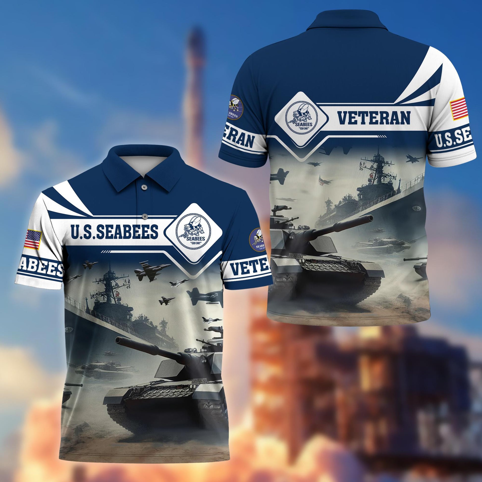 Premium US Veterans Polo Shirt BPVC260301, Gifts For US Veterans, Gifts On Father's Day, Armed Forces Day, Independence Day, Veterans Day.