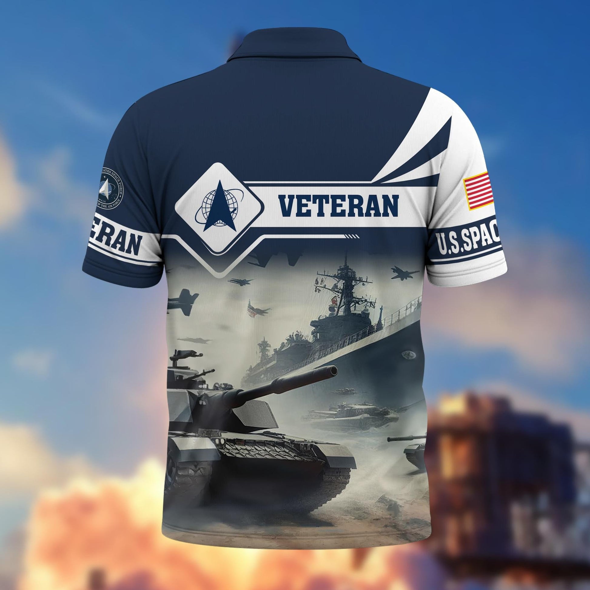 Premium US Veterans Polo Shirt BPVC260301, Gifts For US Veterans, Gifts On Father's Day, Armed Forces Day, Independence Day, Veterans Day.