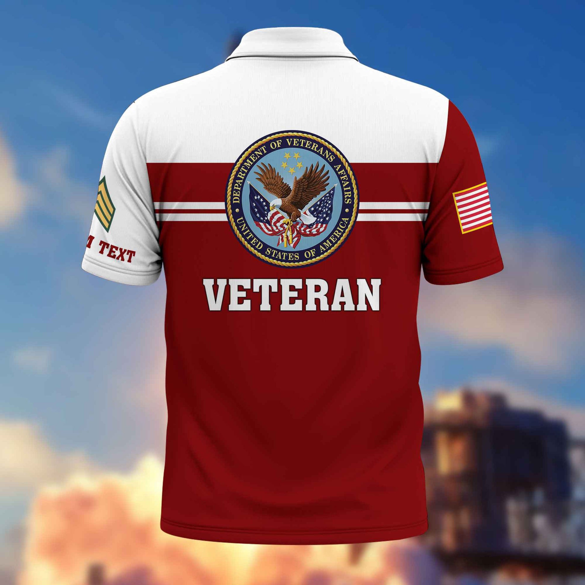 Premium US Veteran Polo Shirt VPVC214507, Custom Name, Rank, Gifts For US Veteran, Best Gifts On Father's Day, Armed Forces Day, Independence Day, Veterans Day.