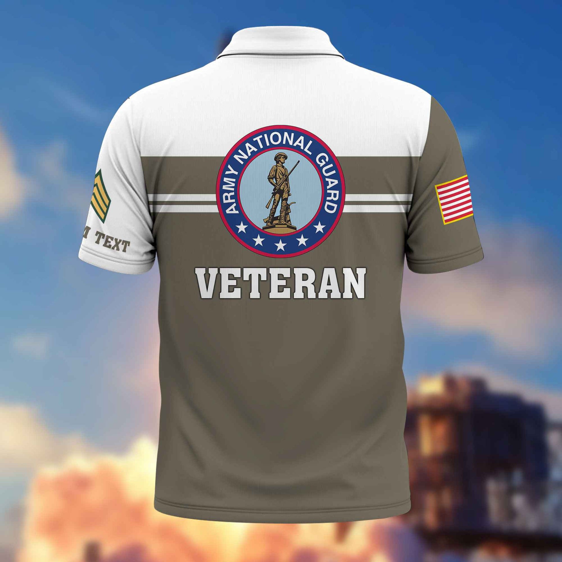 Premium US Army National Guard Polo Shirt VPVC214508, Custom Name, Rank, Gifts For Army National Guard Veteran, Best Gifts On Father's Day, Armed Forces Day, Independence Day, Veterans Day.