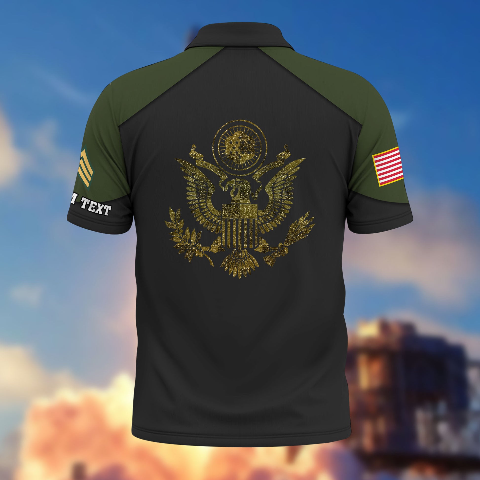 Premium Custom US Army Polo Shirt VPVC214601, Gifts For Army Veteran, Best Gifts On Father's Day, Armed Forces Day, Independence Day, Veterans Day.