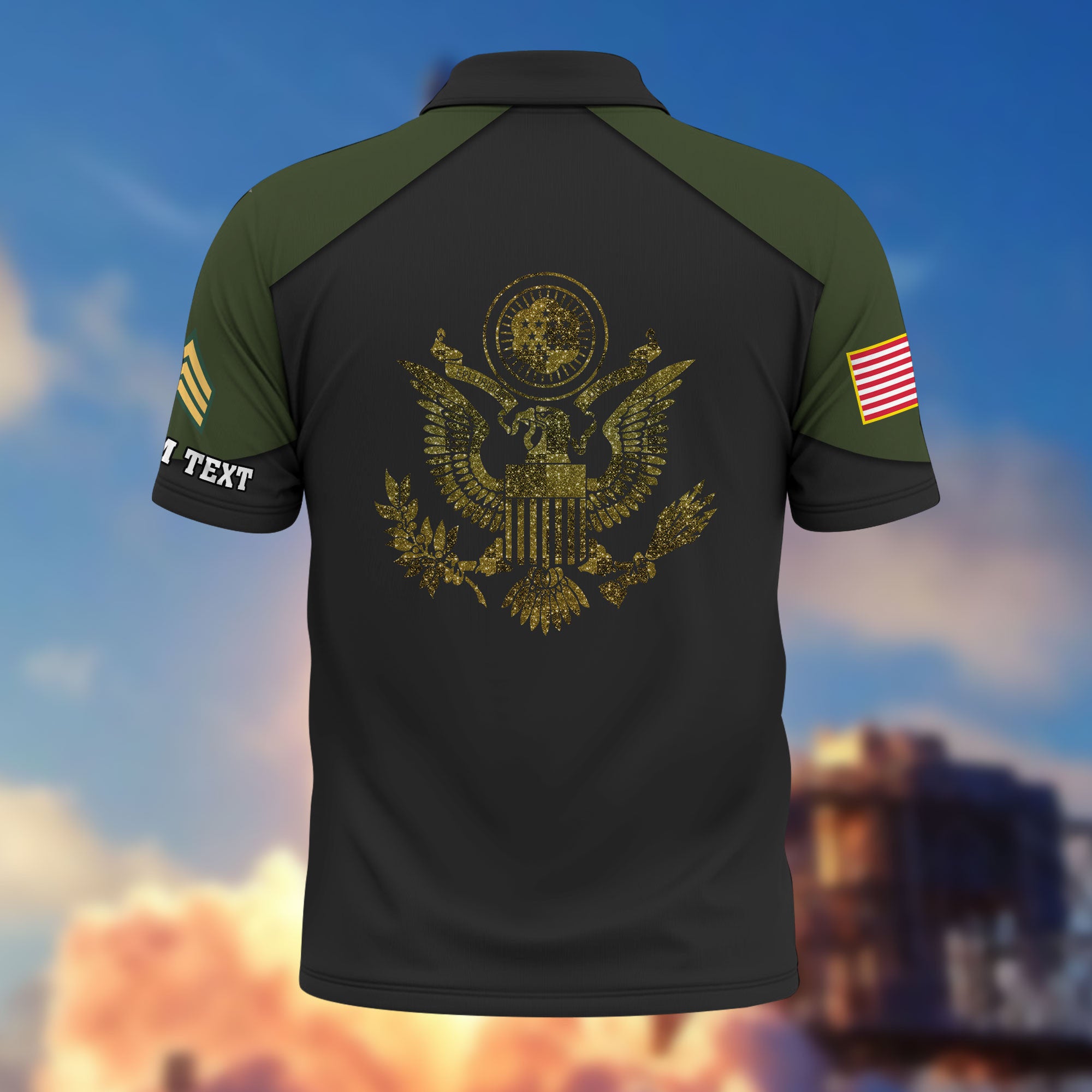 Premium Custom US Army Polo Shirt VPVC214601, Gifts For Army Veteran, Best Gifts On Father's Day, Armed Forces Day, Independence Day, Veterans Day.