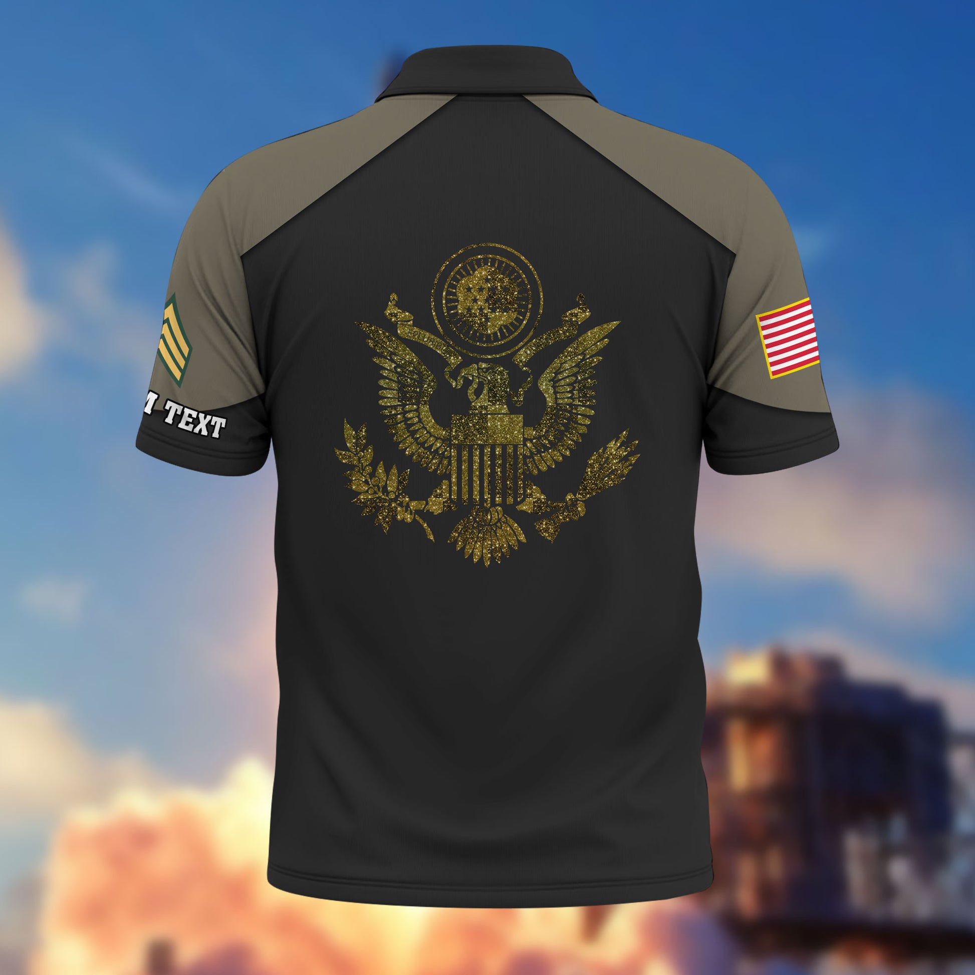 Premium Custom US Army Polo Shirt VPVC214610, Gifts For Army Veteran, Best Gifts On Father's Day, Armed Forces Day, Independence Day, Veterans Day.
