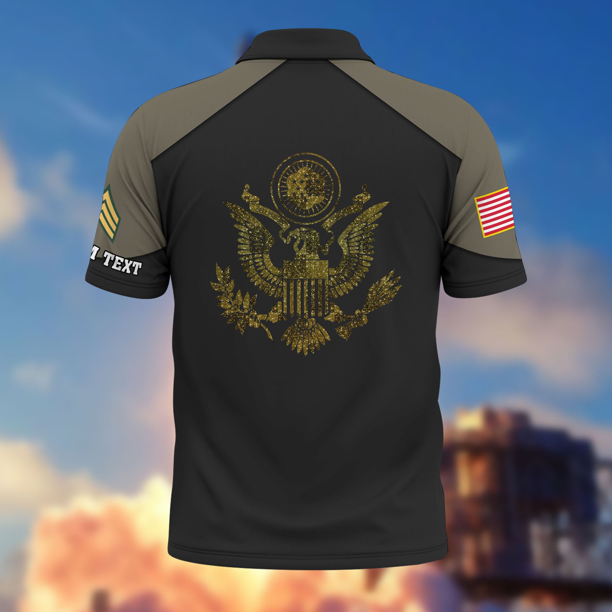 Premium Custom US Army Polo Shirt VPVC214610, Gifts For Army Veteran, Best Gifts On Father's Day, Armed Forces Day, Independence Day, Veterans Day.