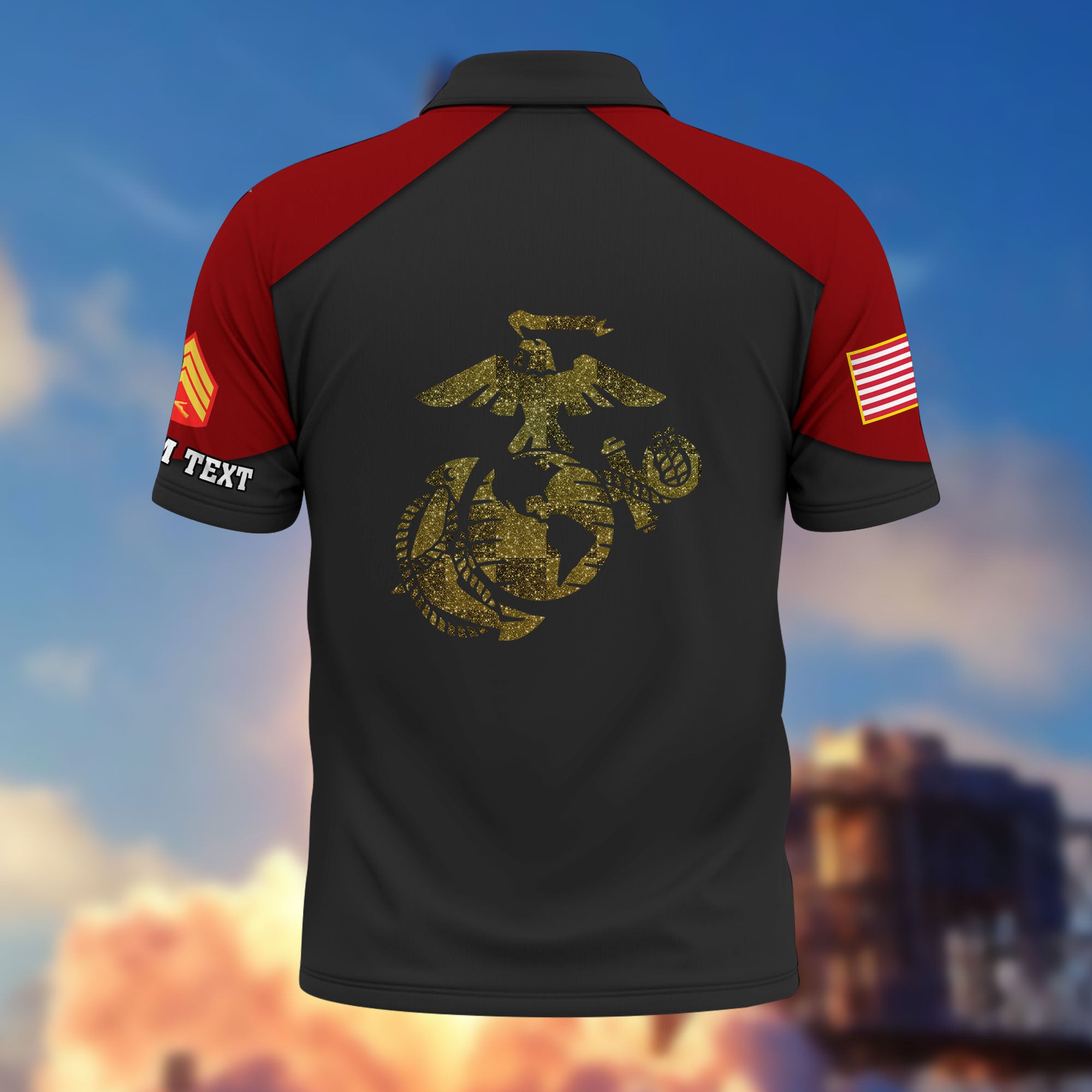 Premium Custom USMC Polo Shirt VPVC214603, Gifts For Marine Veteran, Best Gifts On Father's Day, Armed Forces Day, Independence Day, Veterans Day.
