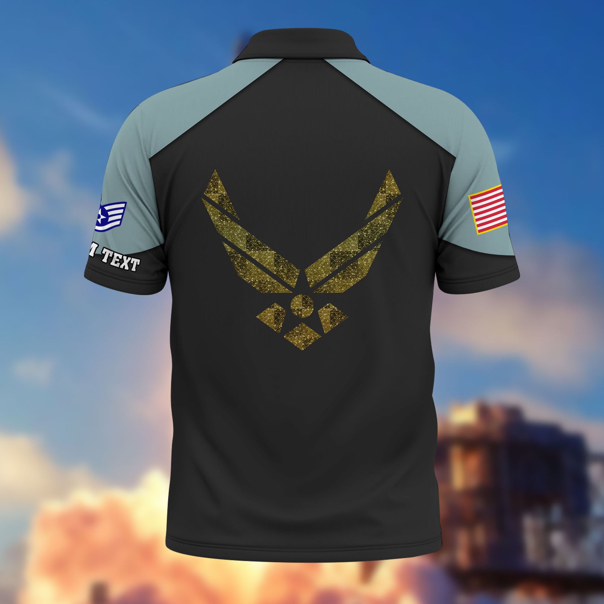 Premium Custom USAF Polo Shirt VPVC214604, Gifts For Air Force Veteran, Best Gifts On Father's Day, Armed Forces Day, Independence Day, Veterans Day.