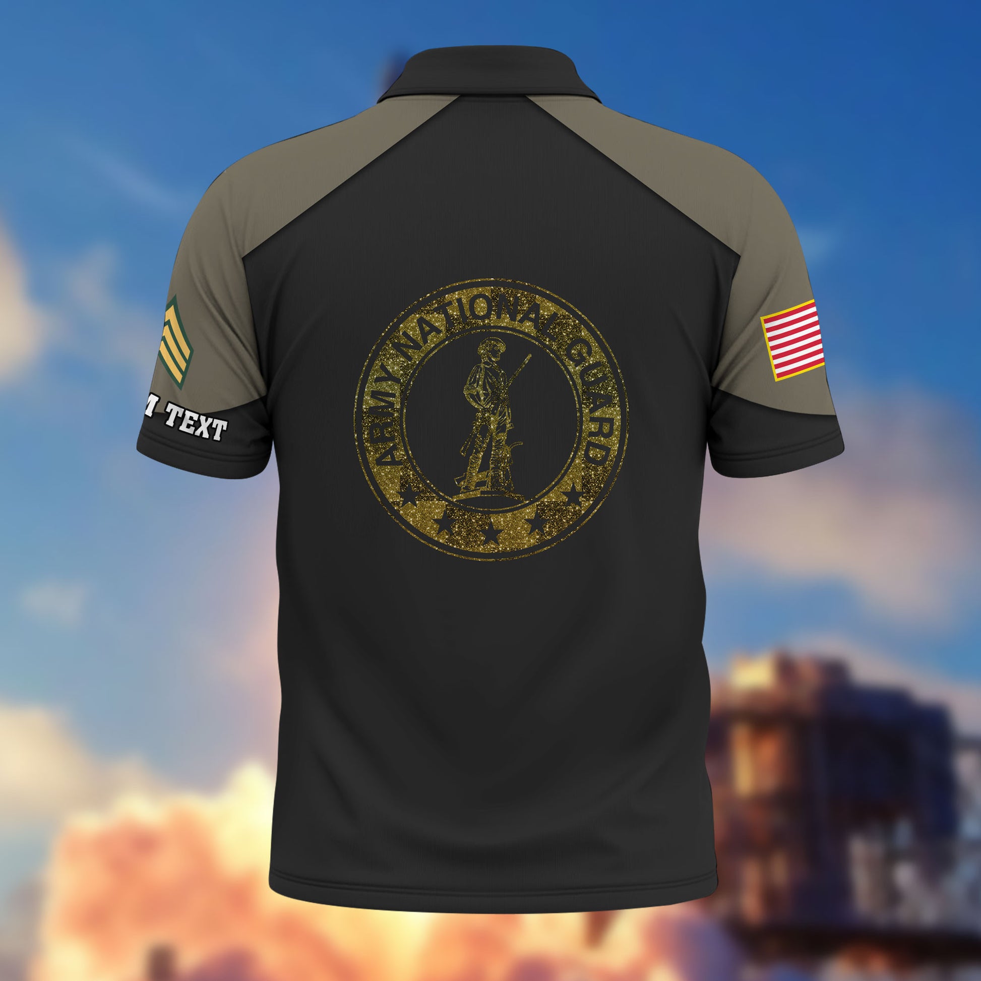 Premium Custom US Army National Guard Polo Shirt VPVC214608, Gifts For Army National Guard Veteran, Best Gifts On Father's Day, Armed Forces Day, Independence Day, Veterans Day.