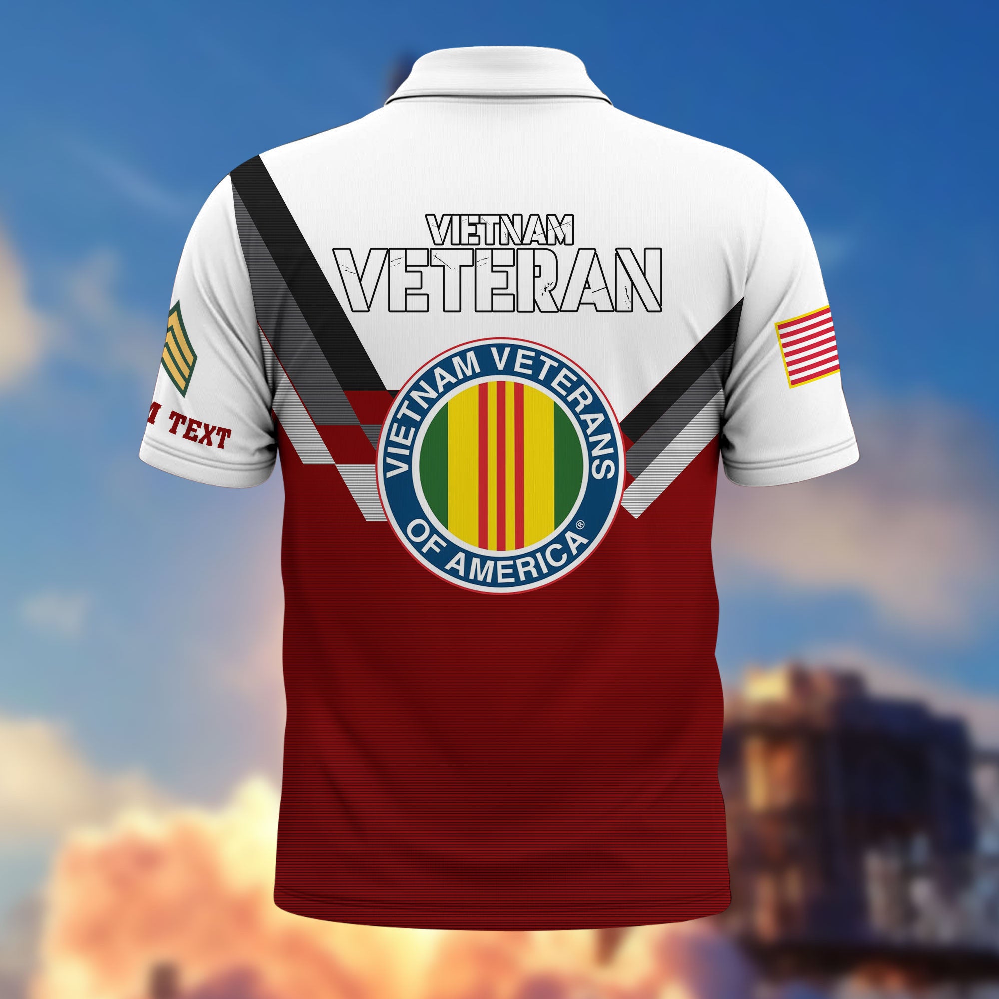 Vietnam Veteran Custom Polo Shirt VPVC214806, Gifts For Vietnam Veteran, Best Gifts On Father's Day, Armed Forces Day, Independence Day, Veterans Day.