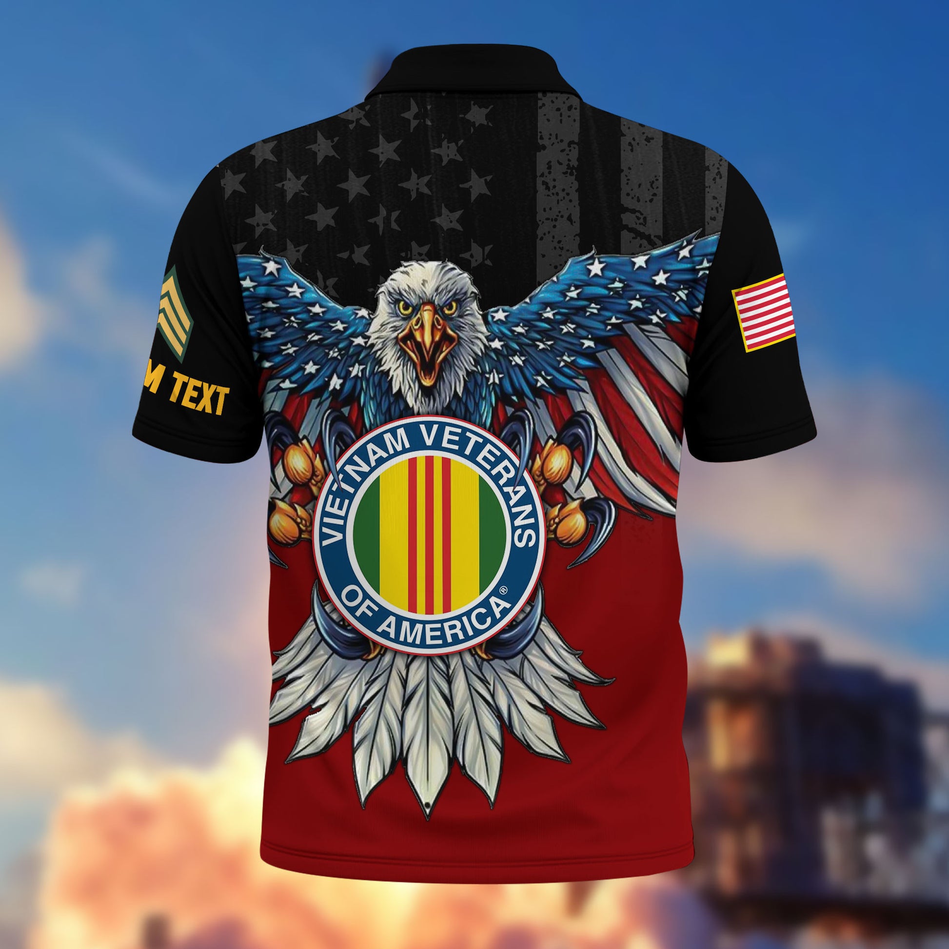 Premium Custom Vietnam Veteran Polo Shirt VPVC215006, Gifts For Vietnam Veteran, Best Gifts On Father's Day, Armed Forces Day, Independence Day, Veterans Day.