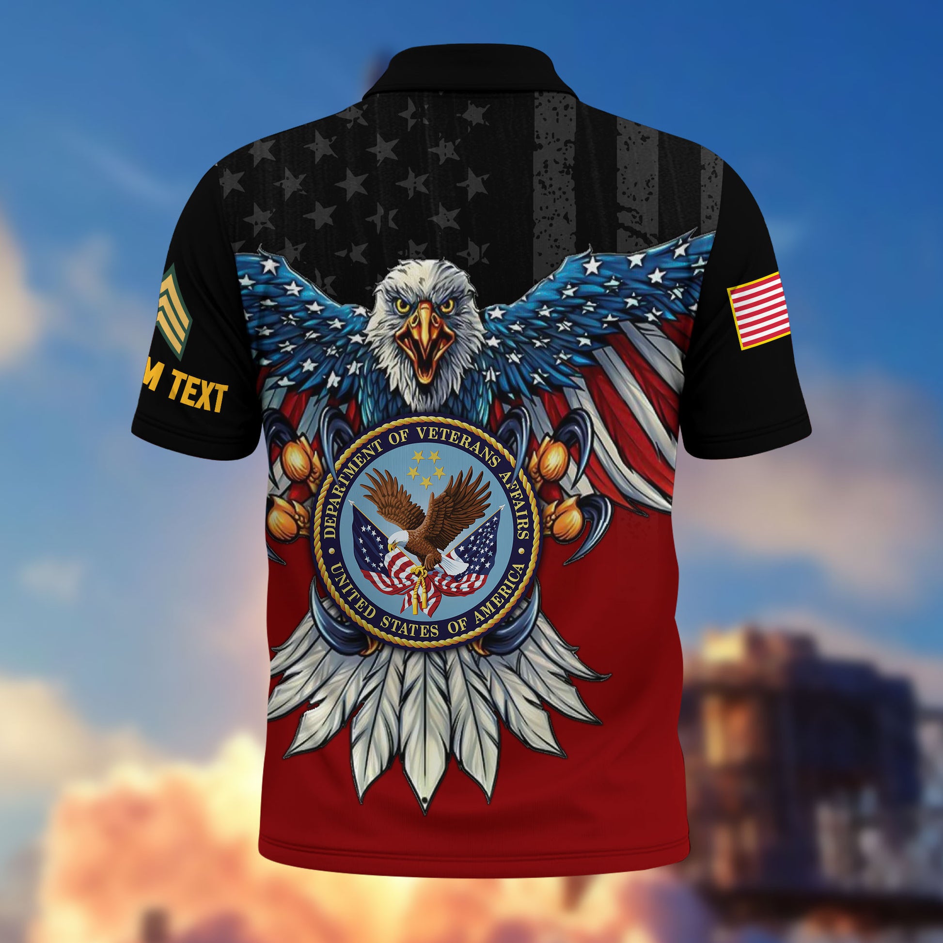 Premium Custom US Veteran Polo Shirt VPVC215007, Gifts For US Veteran, Best Gifts On Father's Day, Armed Forces Day, Independence Day, Veterans Day.
