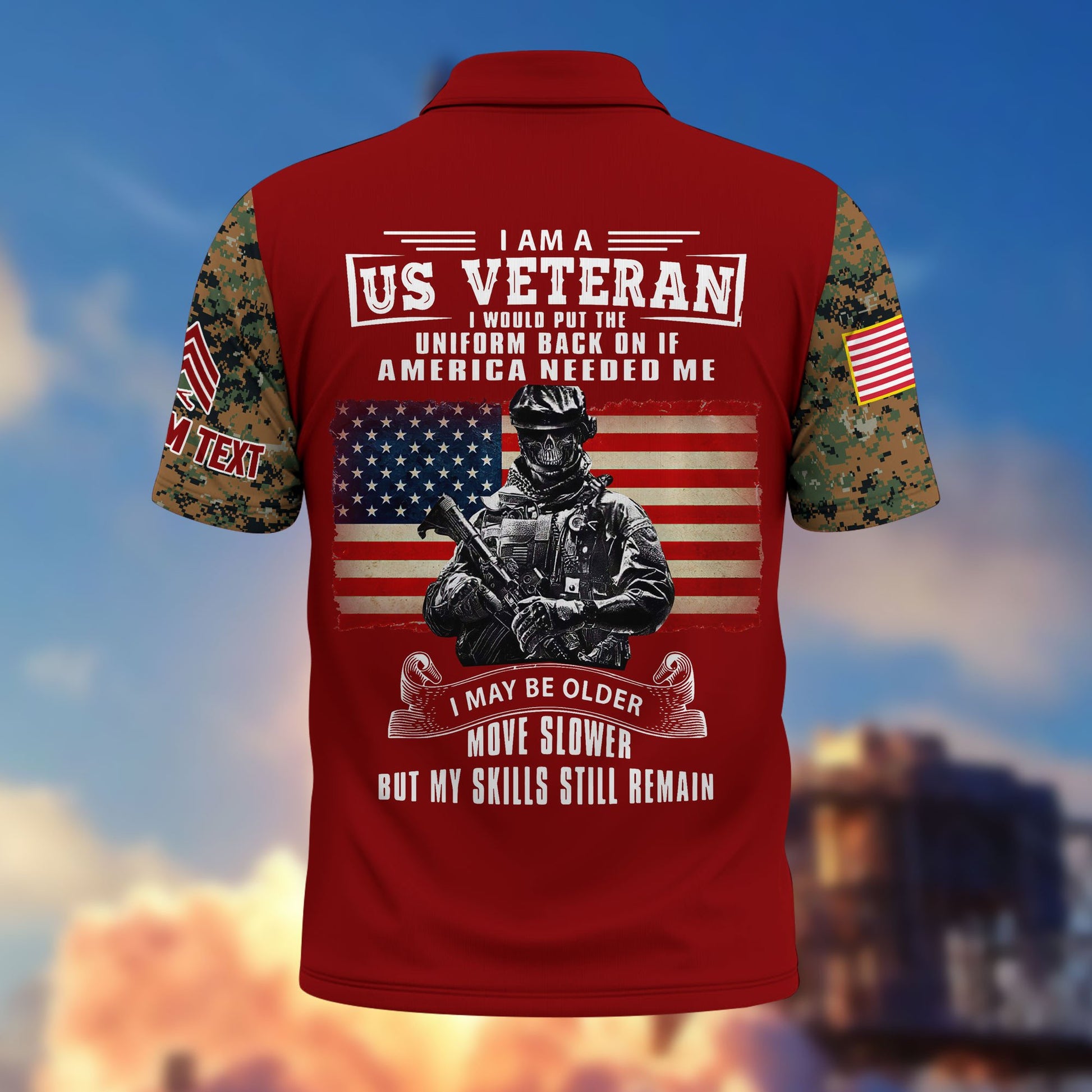 Premium USMC Polo Shirt VPVC215303, Custom Name, Rank, Gifts For Marine Veteran, Best Gifts On Father's Day, Armed Forces Day, Independence Day, Veterans Day.