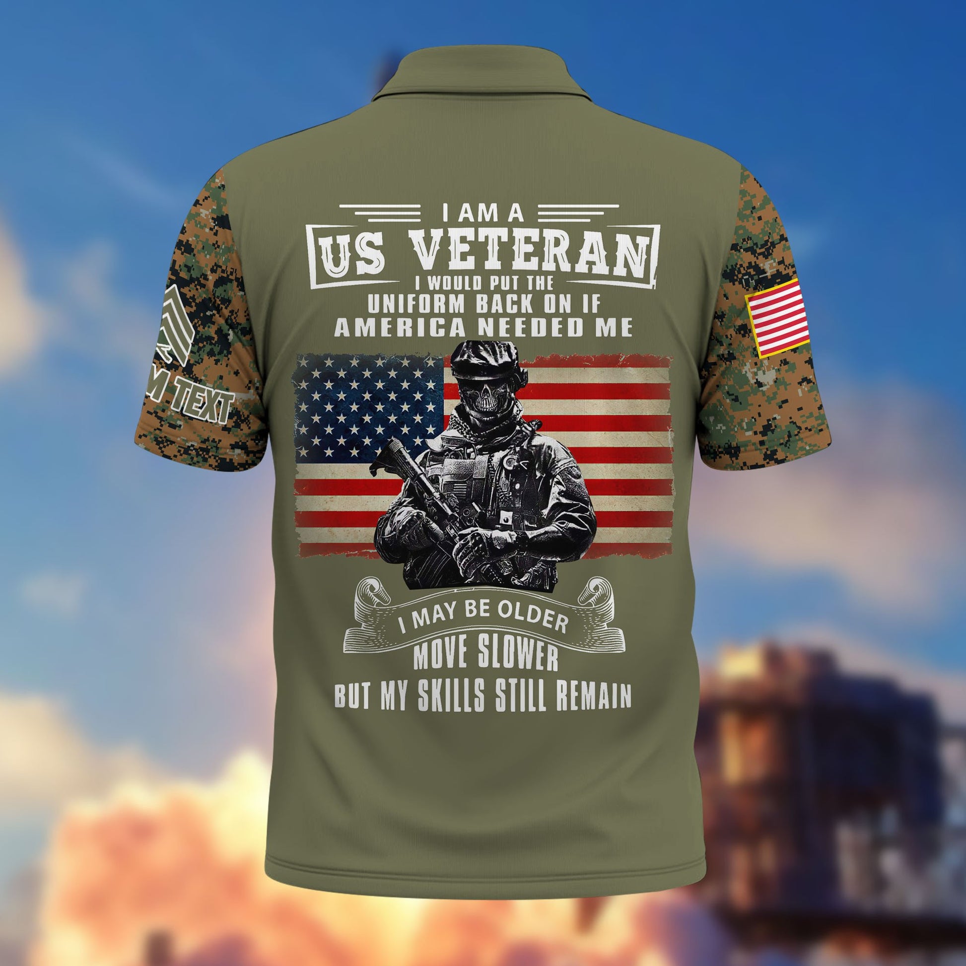 Premium USMC Polo Shirt VPVC215311, Custom Name, Rank, Gifts For Marine Veteran, Best Gifts On Father's Day, Armed Forces Day, Independence Day, Veterans Day.