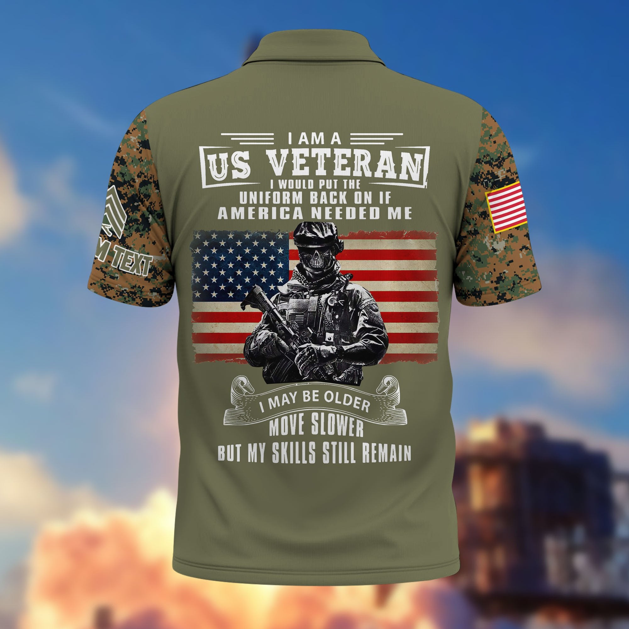 Premium USMC Polo Shirt VPVC215311, Custom Name, Rank, Gifts For Marine Veteran, Best Gifts On Father's Day, Armed Forces Day, Independence Day, Veterans Day.