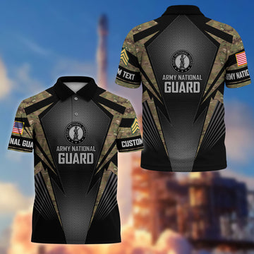 Premium Custom US Army National Guard Polo Shirt VPVC215408, Gifts For Army National Guard Veteran, Best Gifts On Father's Day, Armed Forces Day, Independence Day, Veterans Day.