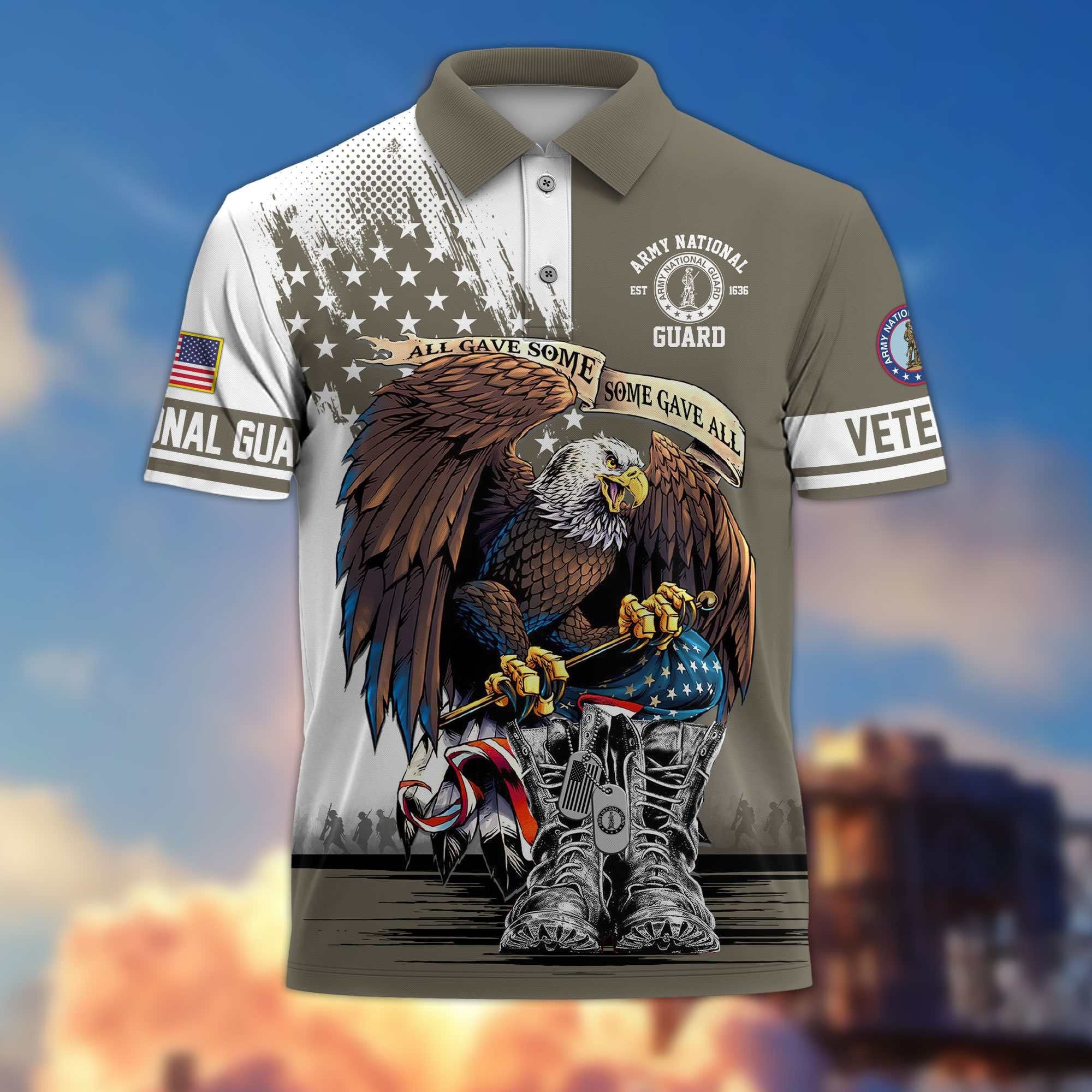Premium US Veterans Polo Shirt BPHN030411, Gifts For US Veterans, Gifts On Memorial Day, Father's Day, Armed Forces Day, Independence Day, Veterans Day.