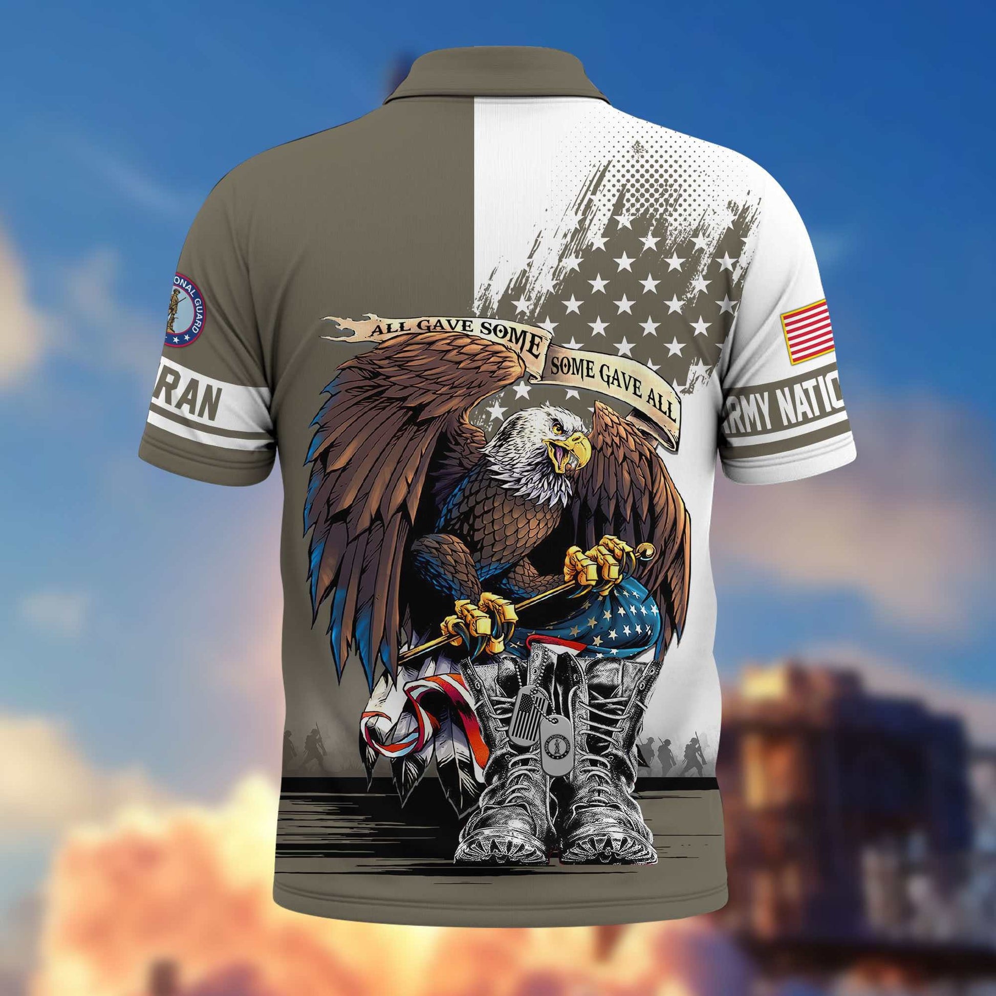 Premium US Veterans Polo Shirt BPHN030411, Gifts For US Veterans, Gifts On Memorial Day, Father's Day, Armed Forces Day, Independence Day, Veterans Day.