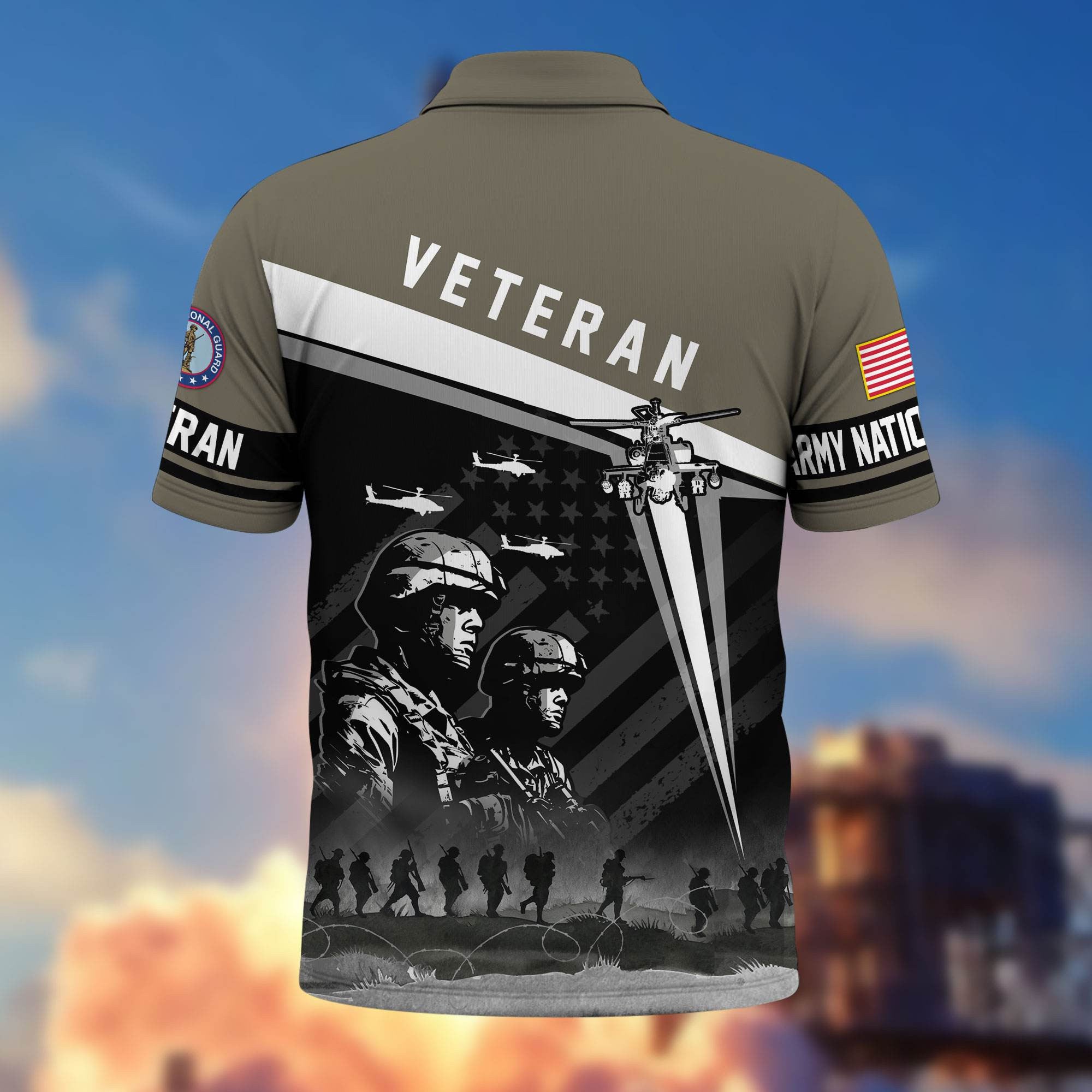 Premium US Veterans Polo Shirt BPHN280311, Gifts For US Veterans, Gifts On Memorial Day, Father's Day, Armed Forces Day, Independence Day, Veterans Day.