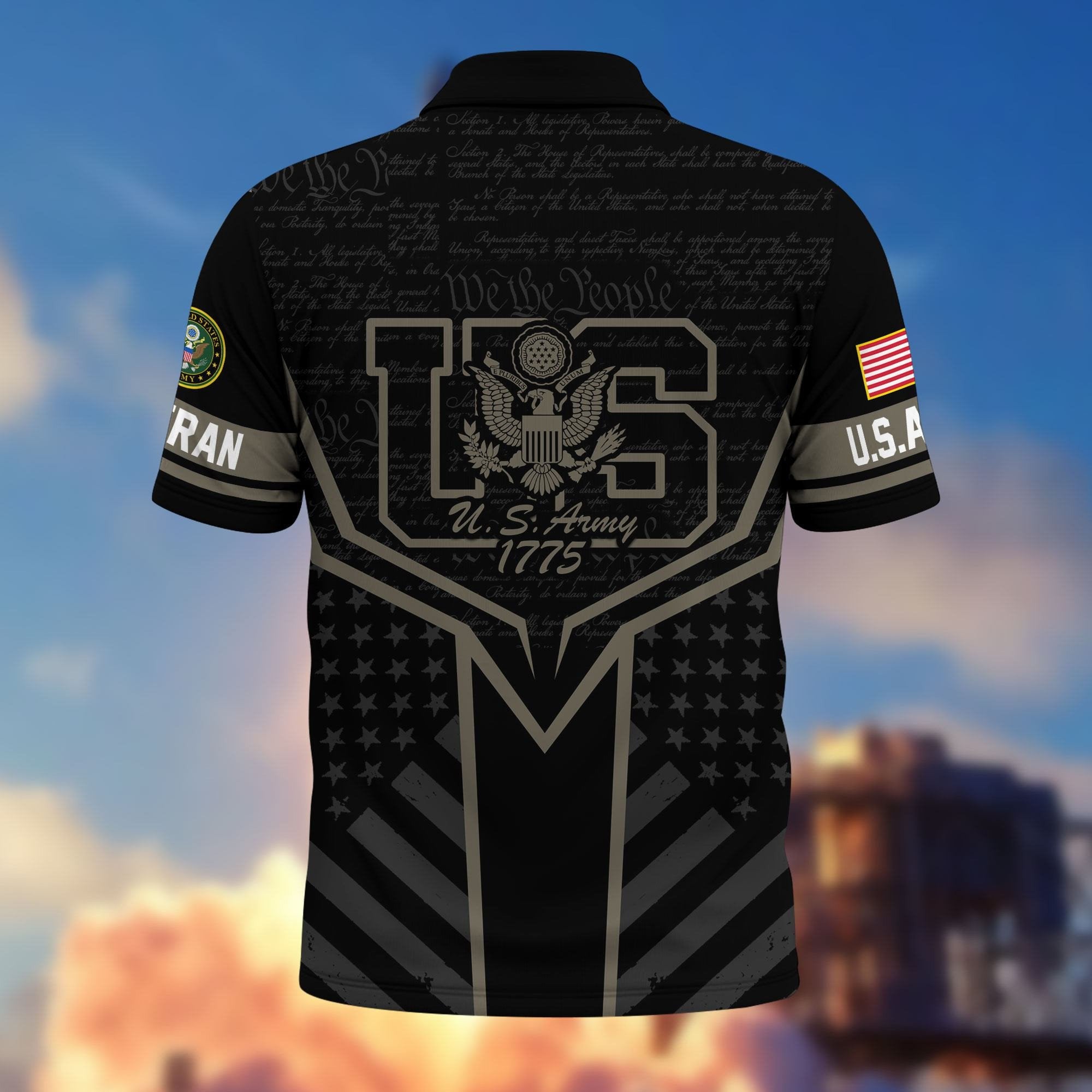 Premium US Veterans Polo Shirt BPHN280312, Gifts For US Veterans, Gifts On Memorial Day, Father's Day, Armed Forces Day, Veterans Day.