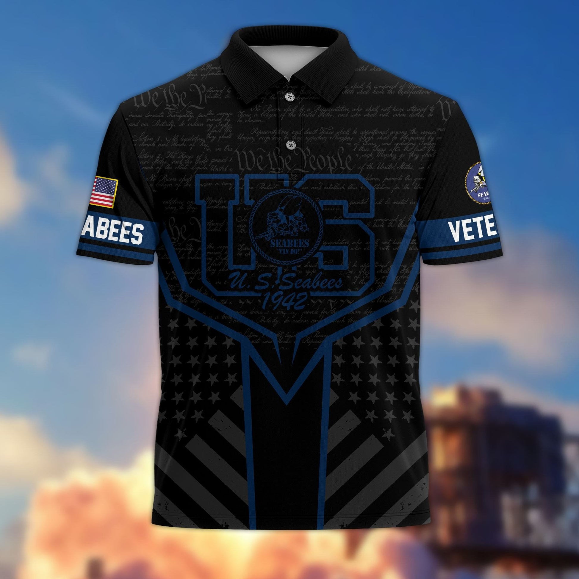 Premium US Veterans Polo Shirt BPHN280312, Gifts For US Veterans, Gifts On Memorial Day, Father's Day, Armed Forces Day, Veterans Day.