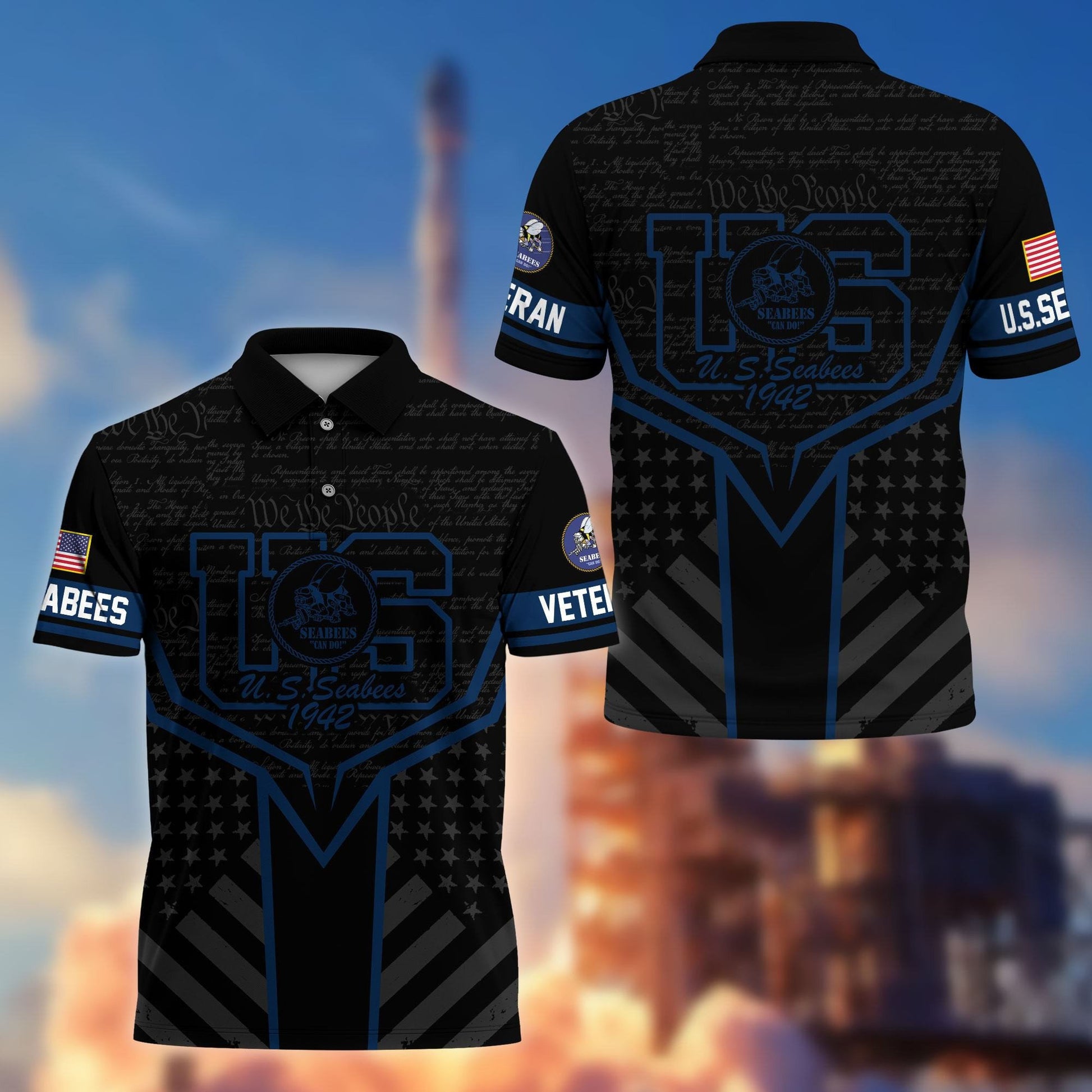 Premium US Veterans Polo Shirt BPHN280312, Gifts For US Veterans, Gifts On Memorial Day, Father's Day, Armed Forces Day, Veterans Day.