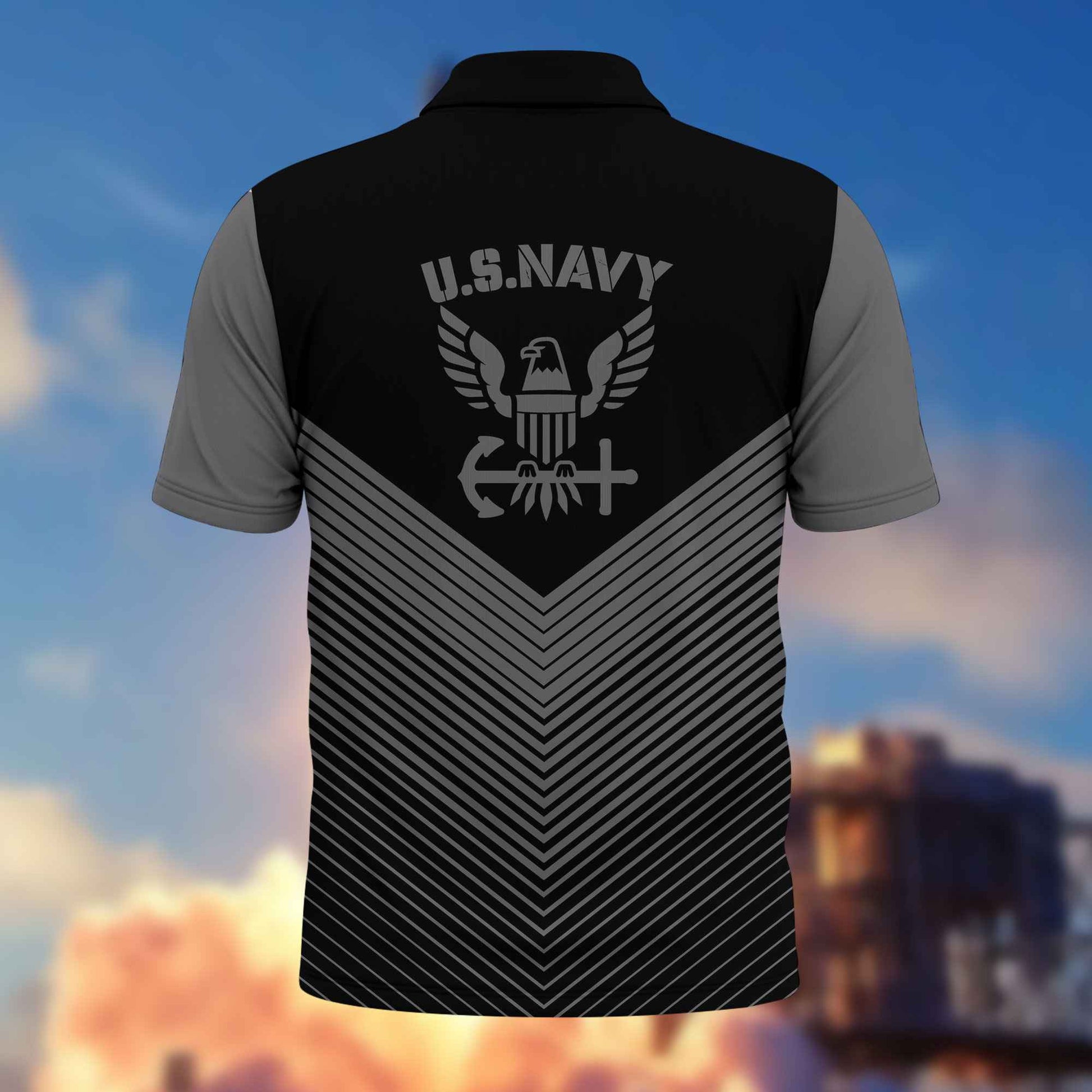 Premium US Navy Polo Shirt VPVC215802, Custom Name, Rank, Year, Gifts For Navy Veteran, Best Gifts On Father's Day, Armed Forces Day, Independence Day, Veterans Day.