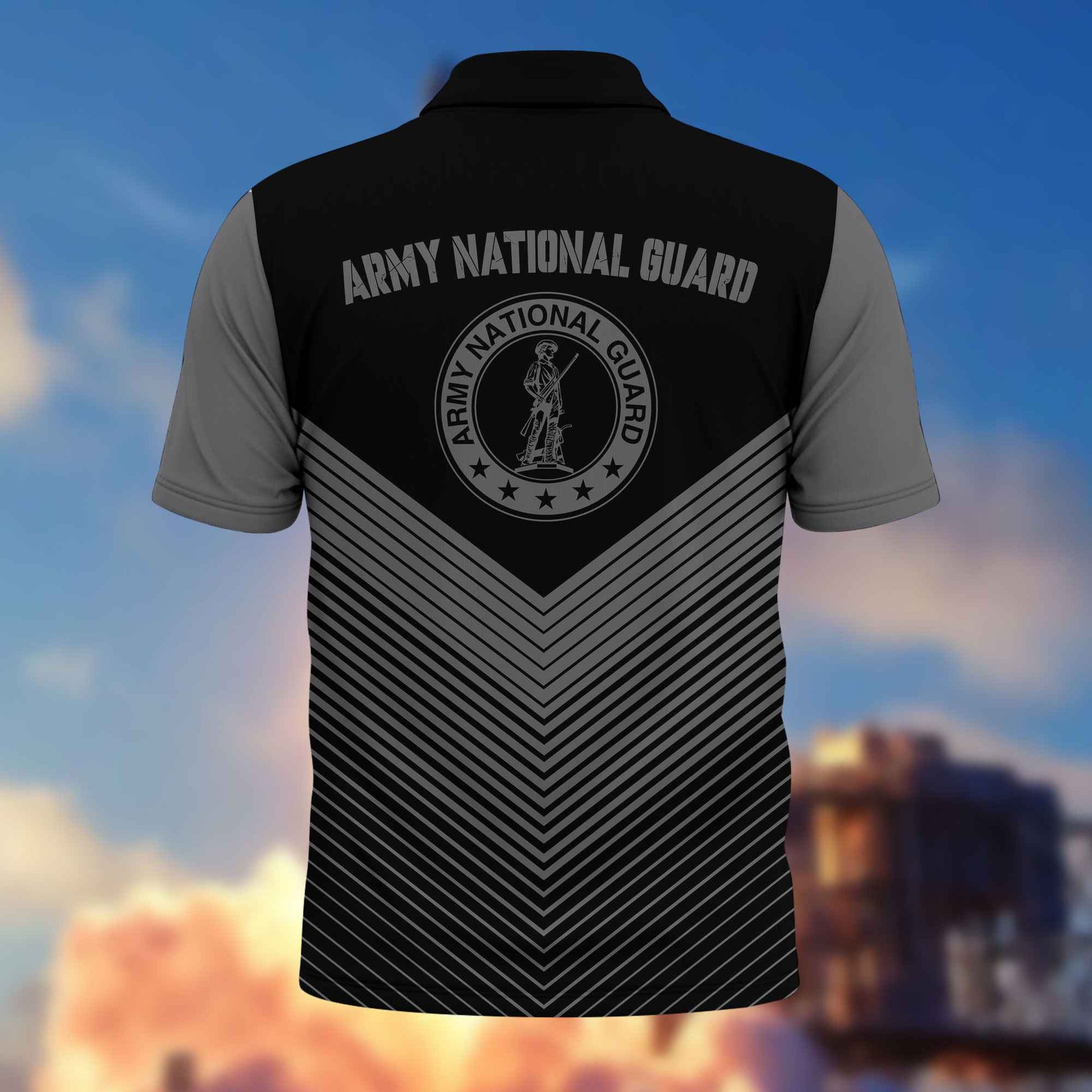 Premium US Army National Guard Polo Shirt VPVC215808, Custom Name, Rank, Year, Gifts For Army National Guard Veteran, Best Gifts On Father's Day, Armed Forces Day, Independence Day, Veterans Day.
