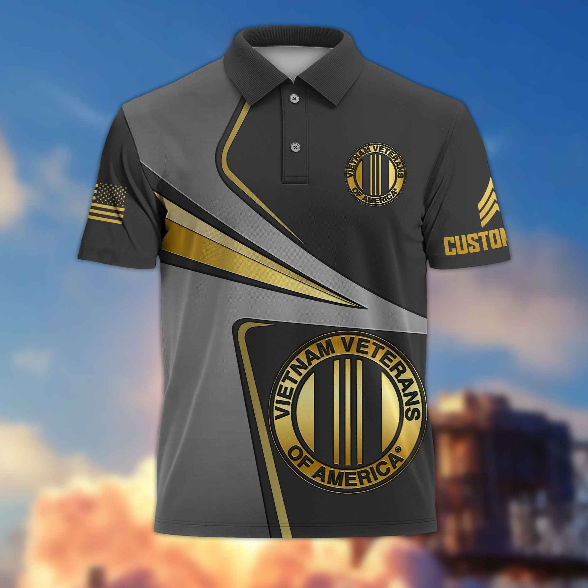 Premium Custom Vietnam Veteran Polo Shirt VPVC216306, Gifts For Vietnam Veteran, Best Gifts On Father's Day, Armed Forces Day, Independence Day, Veterans Day.