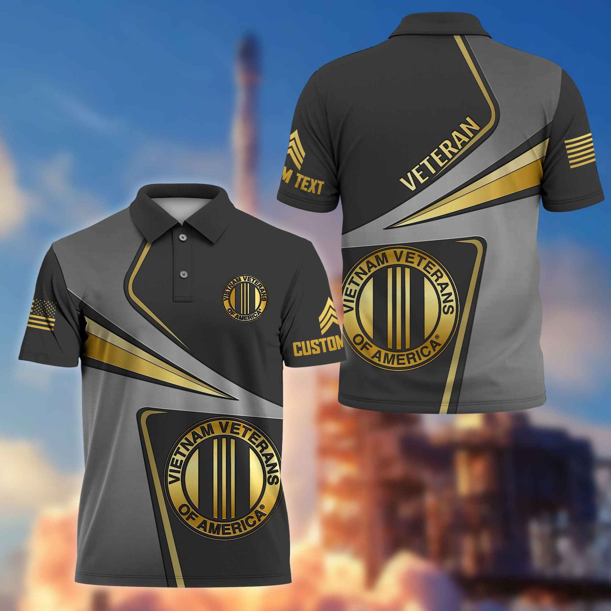 Premium Custom Vietnam Veteran Polo Shirt VPVC216306, Gifts For Vietnam Veteran, Best Gifts On Father's Day, Armed Forces Day, Independence Day, Veterans Day.
