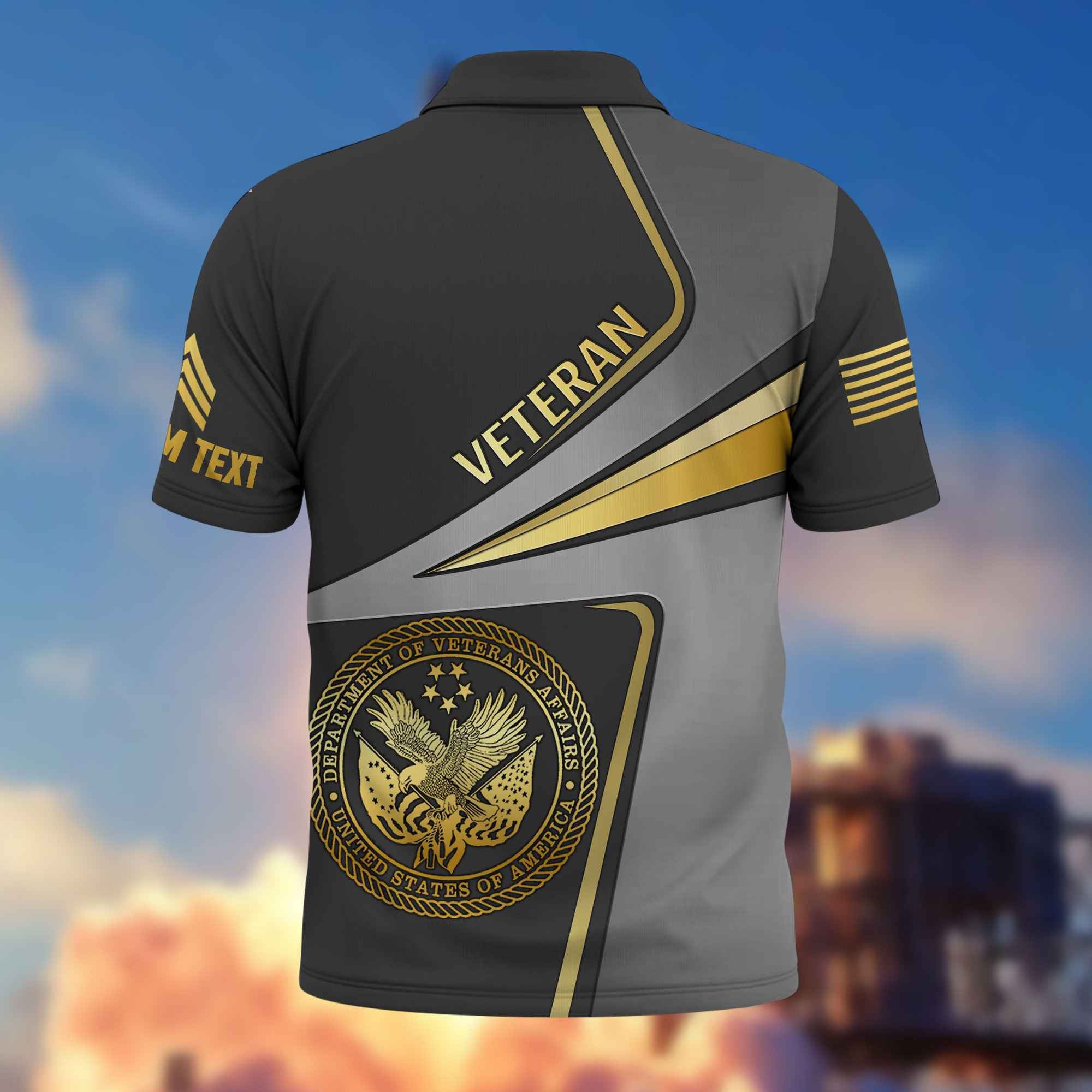 Premium Custom US Veteran Polo Shirt VPVC216307, Gifts For US Veteran, Best Gifts On Father's Day, Armed Forces Day, Independence Day, Veterans Day.