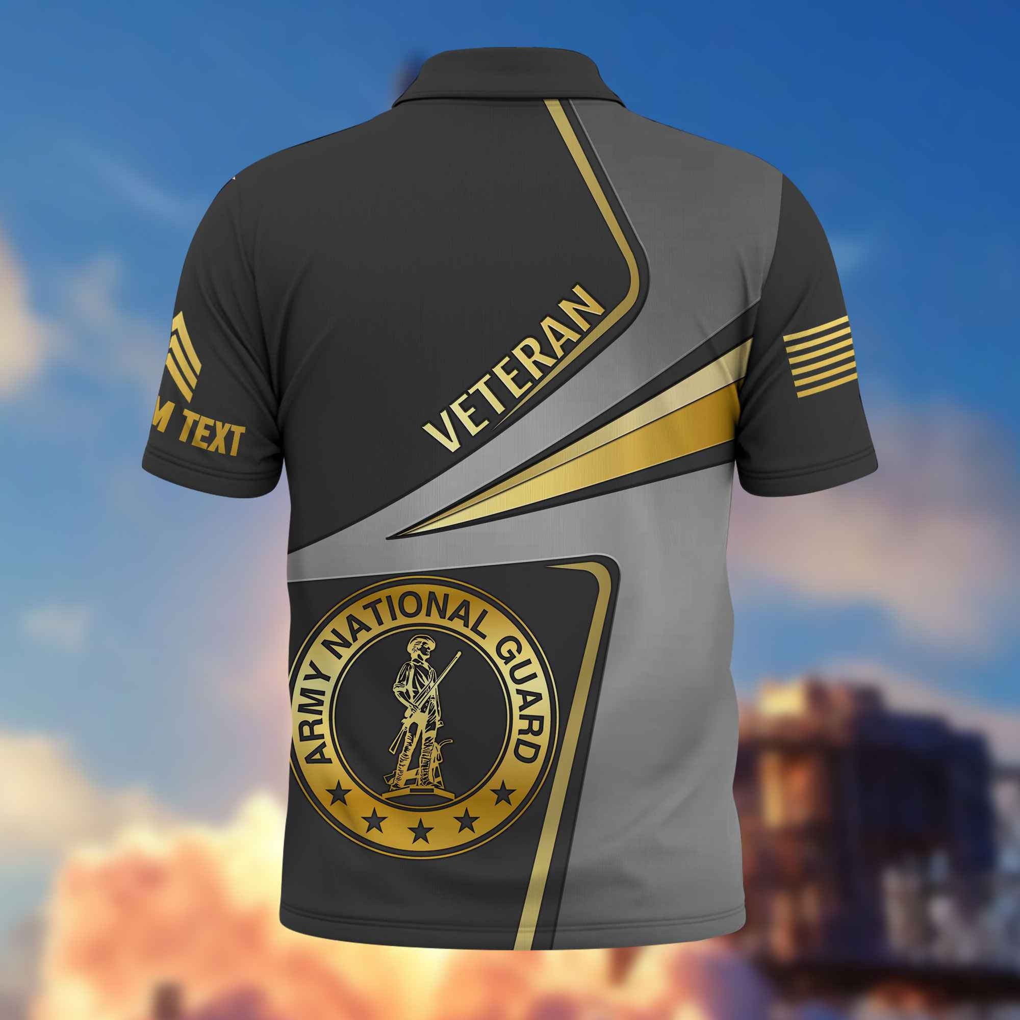 Premium Custom US Army National Guard Polo Shirt VPVC216308, Gifts For Army National Guard Veteran, Best Gifts On Father's Day, Armed Forces Day, Independence Day, Veterans Day.