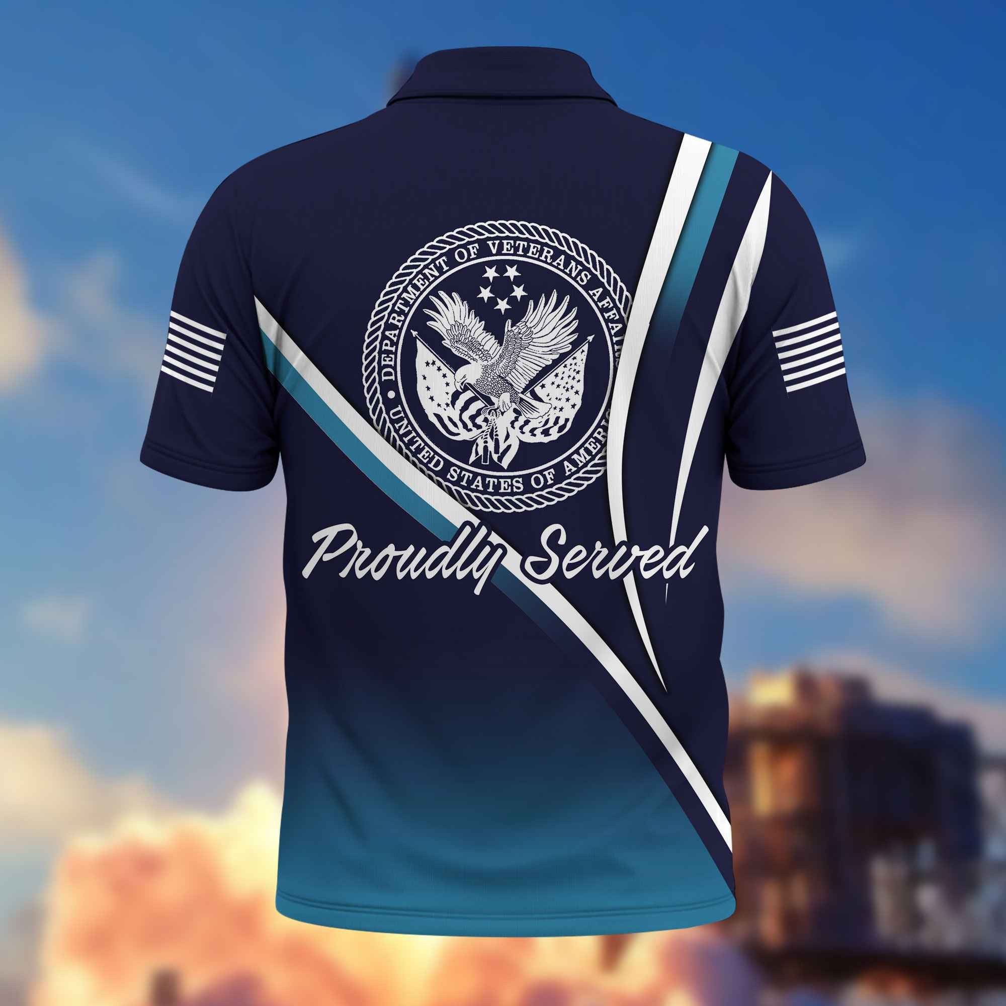 Unique Custom Name, Rank, Year, US Veteran Polo Shirt VPVC216407, Gifts For US Veteran, Best Gifts On Father's Day, Independence Day, Veterans Day.