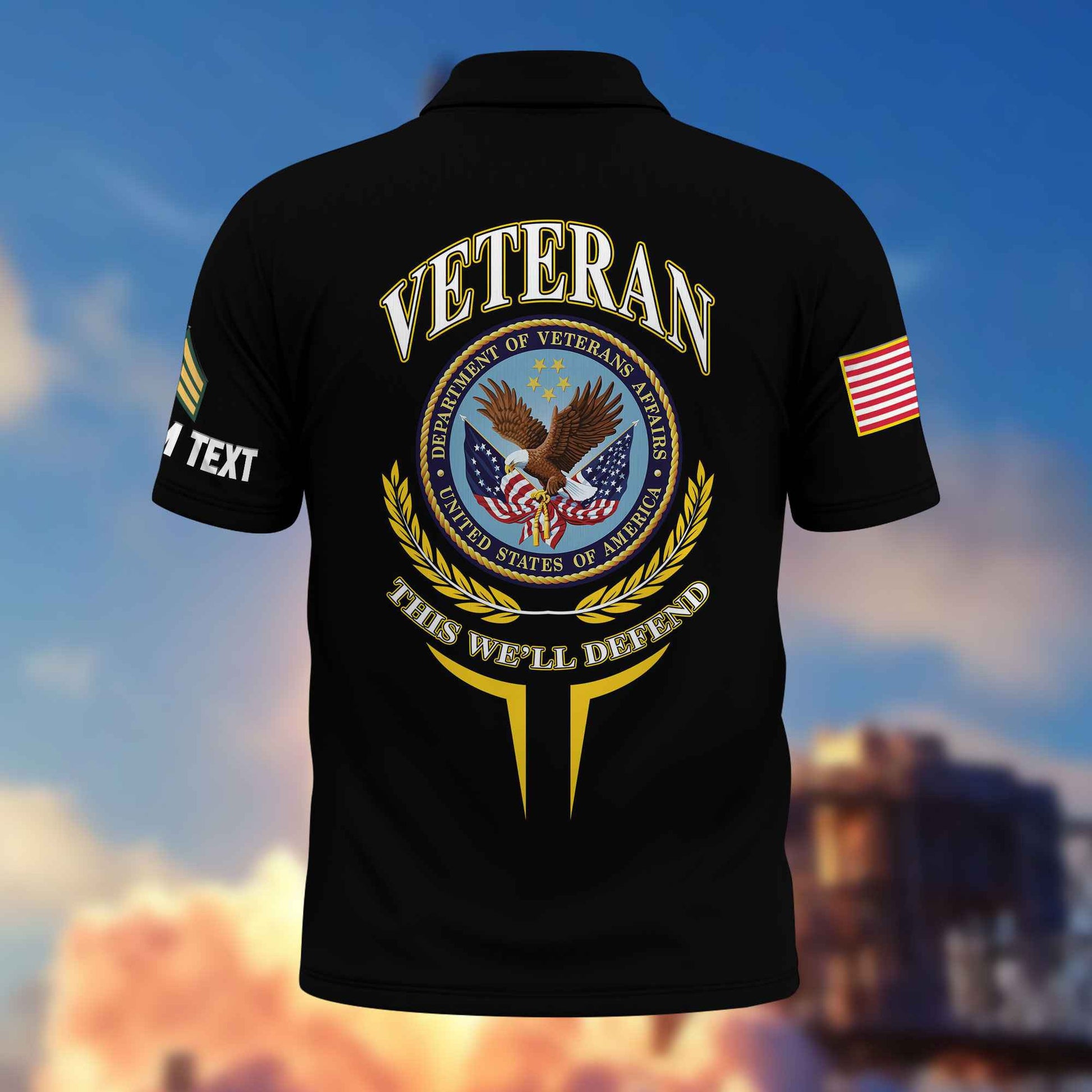 Premium Custom US Veteran Polo Shirt VPVC216707, Gifts For US Veteran, Best Gifts On Father's Day, Armed Forces Day, Independence Day, Veterans Day.